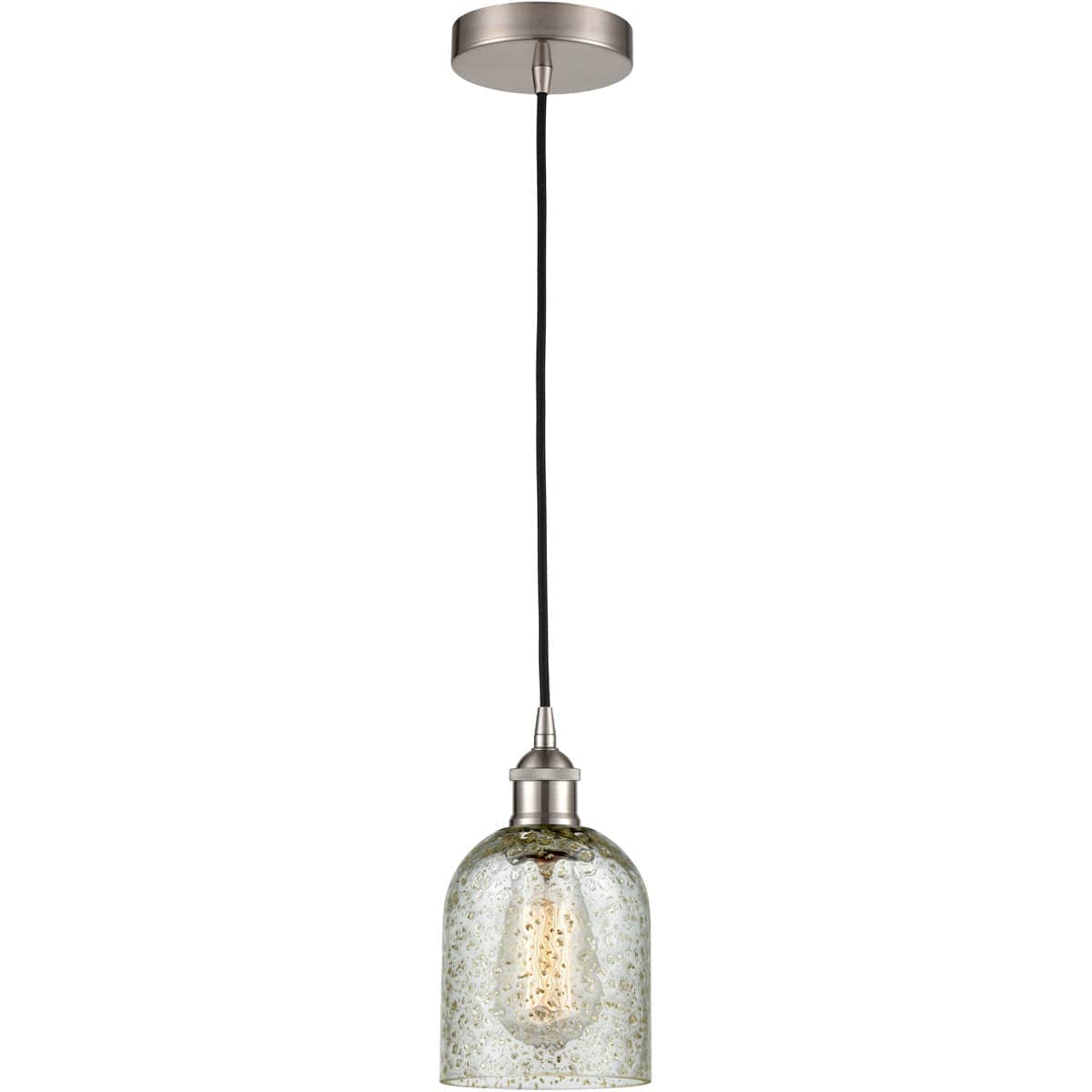 Innovations Lighting -  616-1P-SN-G259 Edison Caledonia Mini Pendant Brushed Satin Nickel