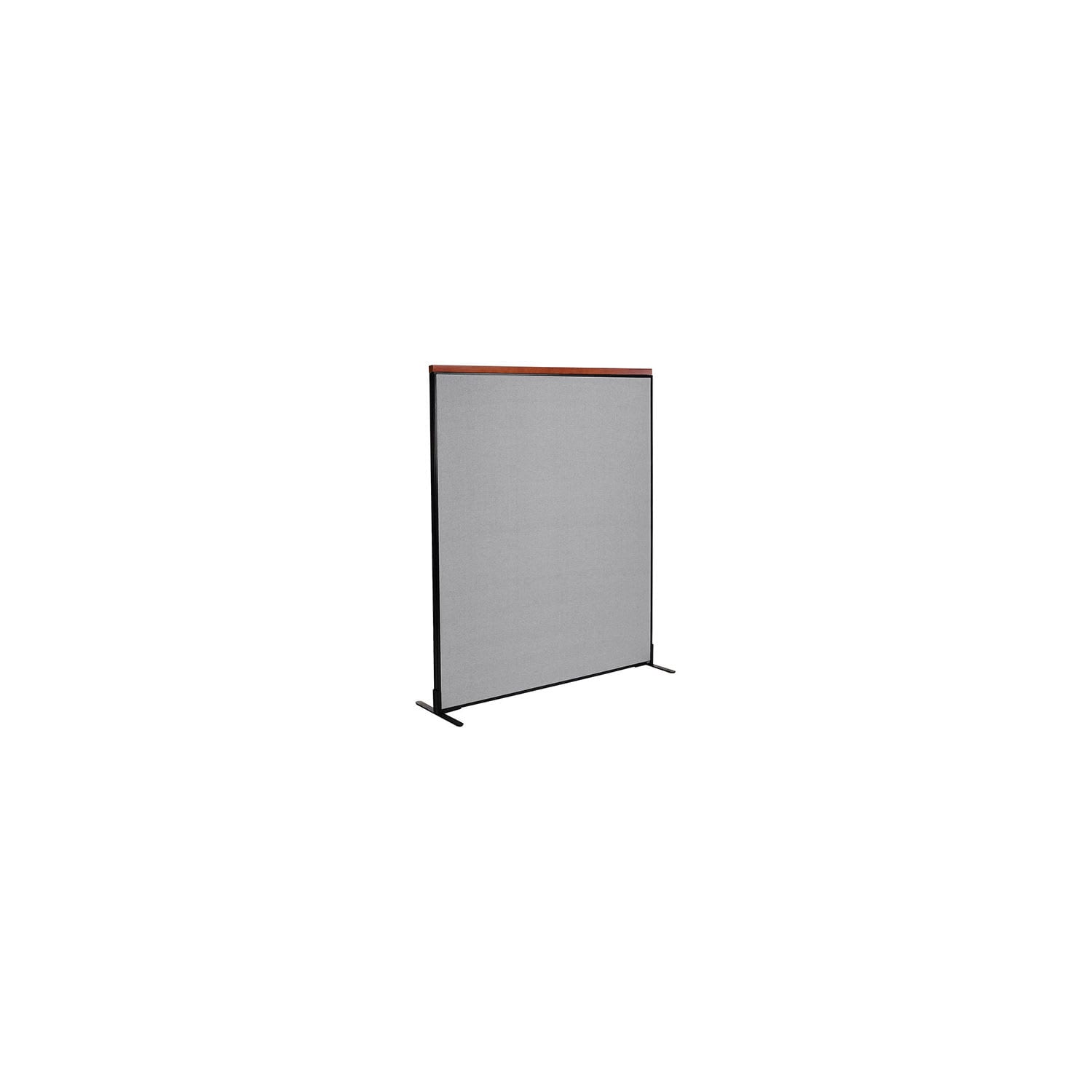 Global Industrial 695794FGY 60-14-inW x 97-12-inH Deluxe Freestanding Office Partition Panel Gray