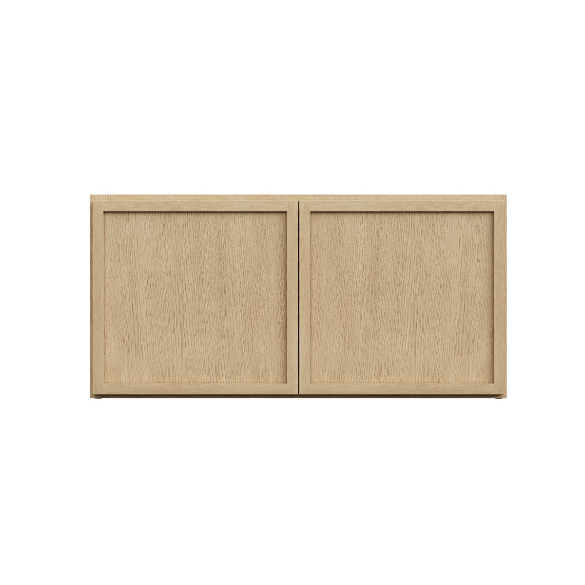 RELIABILT LS-SOK-W3015B Webster 30-in W x 15-in H x 12-in D White Oak Wall Ready to assemble (RTA) Plywood Cabinet Recessed Panel Slim shaker