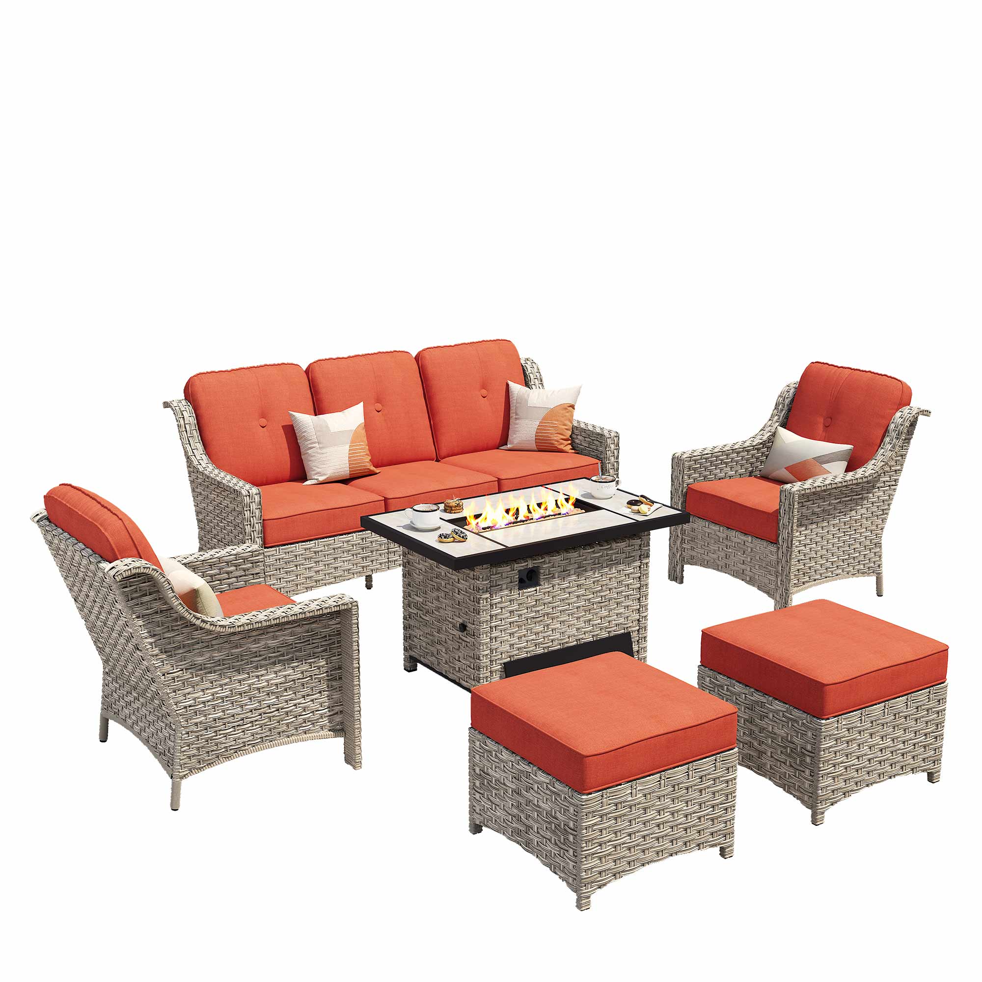 weaxty HMBCFP-PAD80C6 Patio-Conversation-Sets - View #8