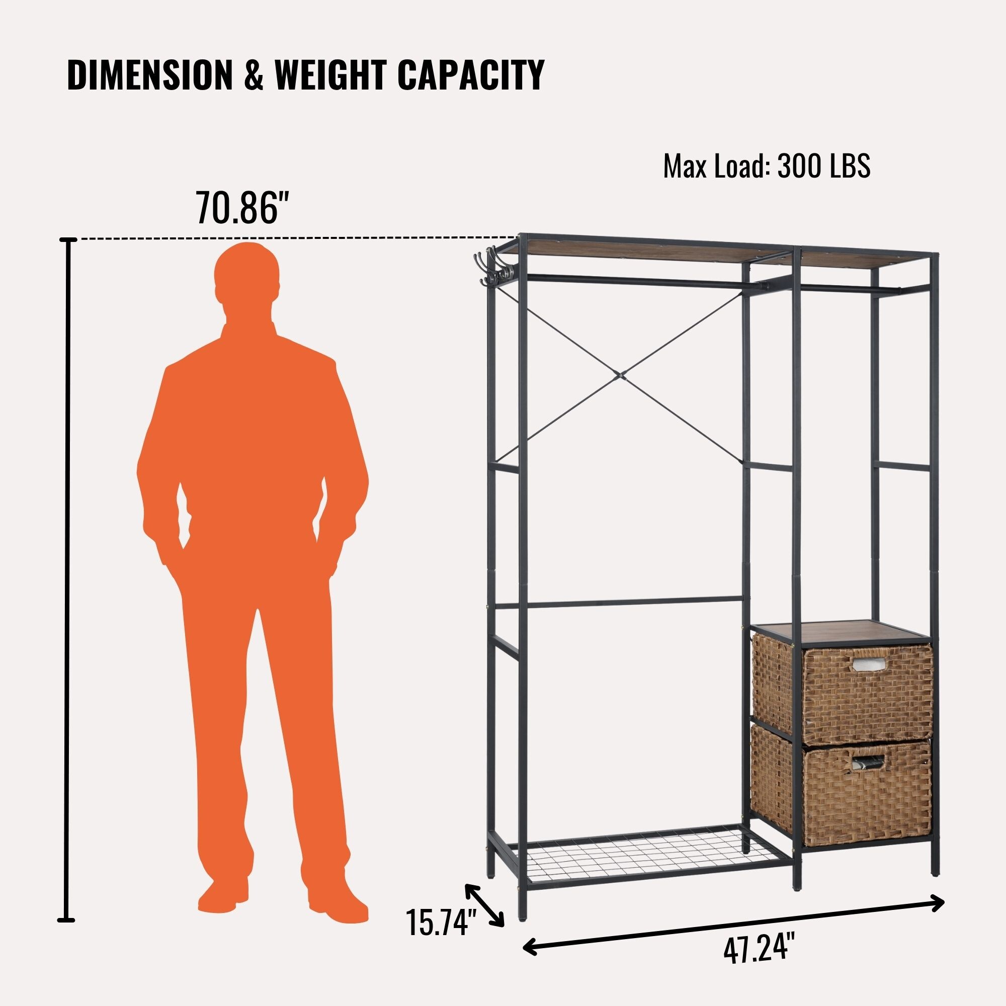 Huluwat XH-289978 Garment-Racks - View #3