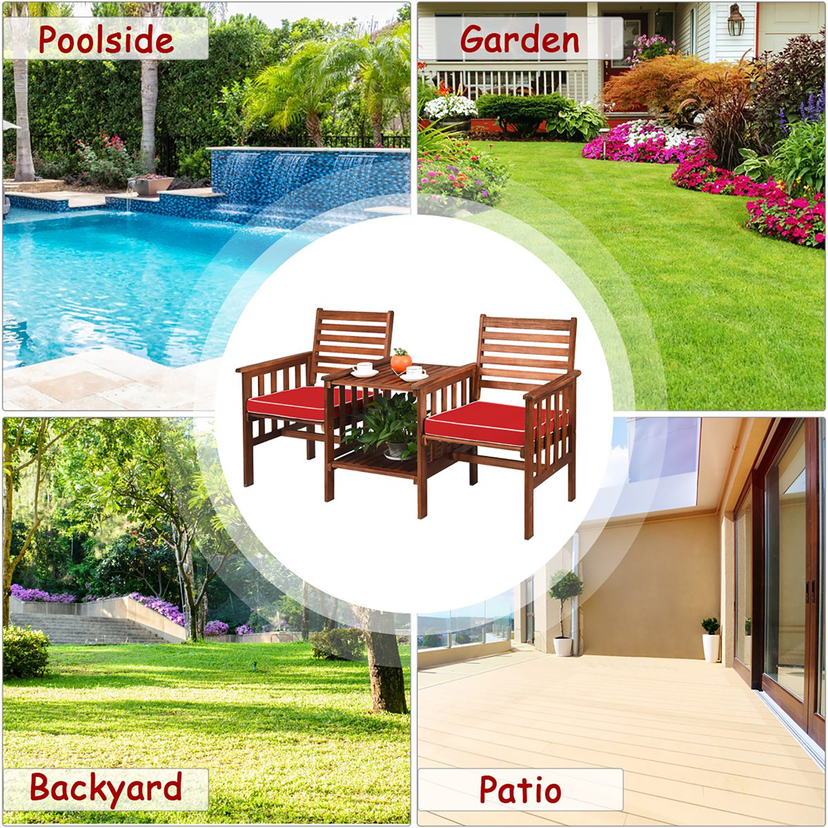 Costway OP70605RE Patio-Conversation-Sets - View #4