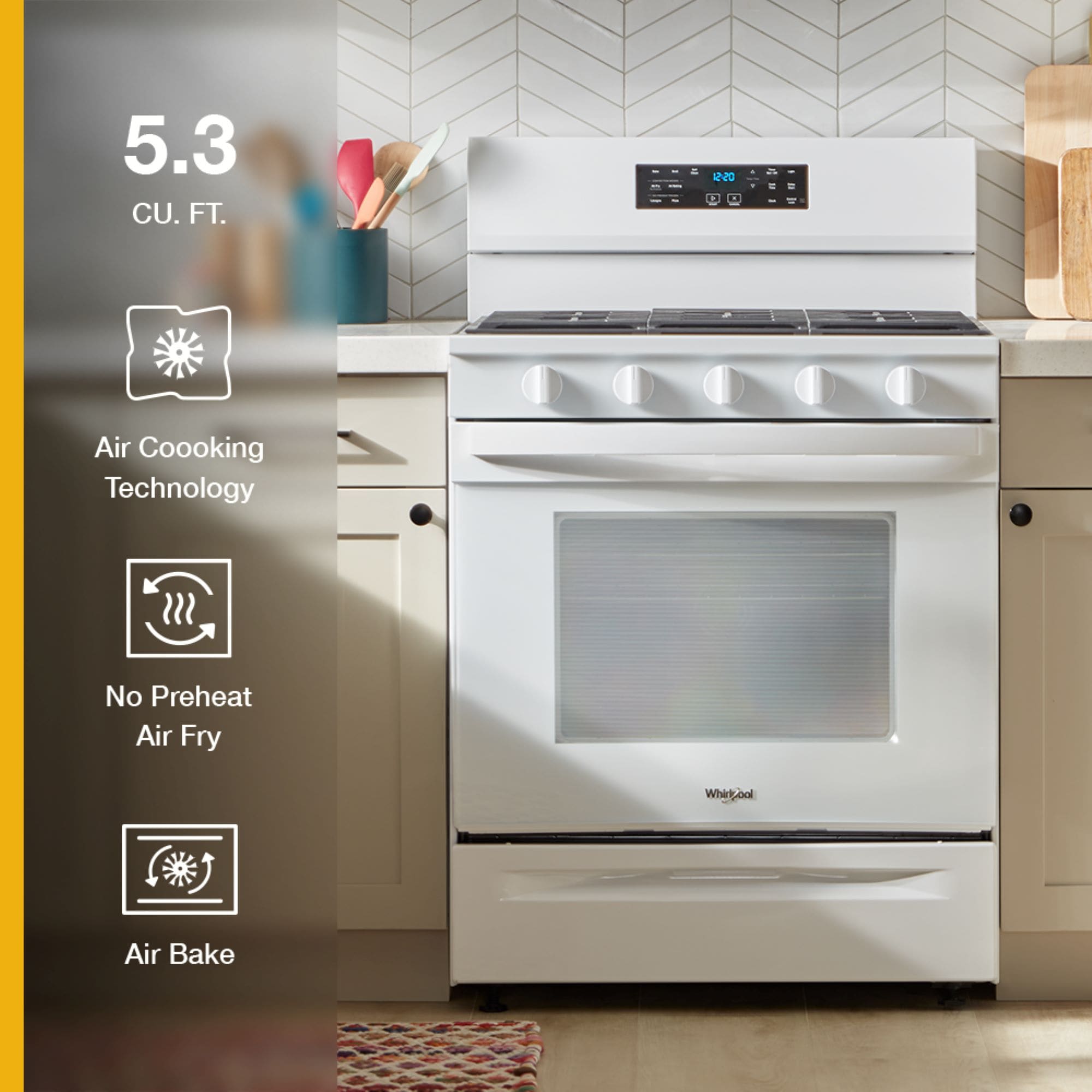 Whirlpool WFGS5030RW Freestanding-Gas-Ranges - View #5