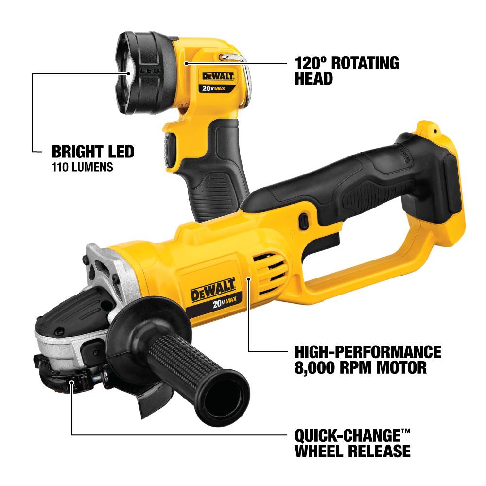 DEWALT 20V MAX Cordless Tool Combo Kit With (2) 20V Batteries And ...