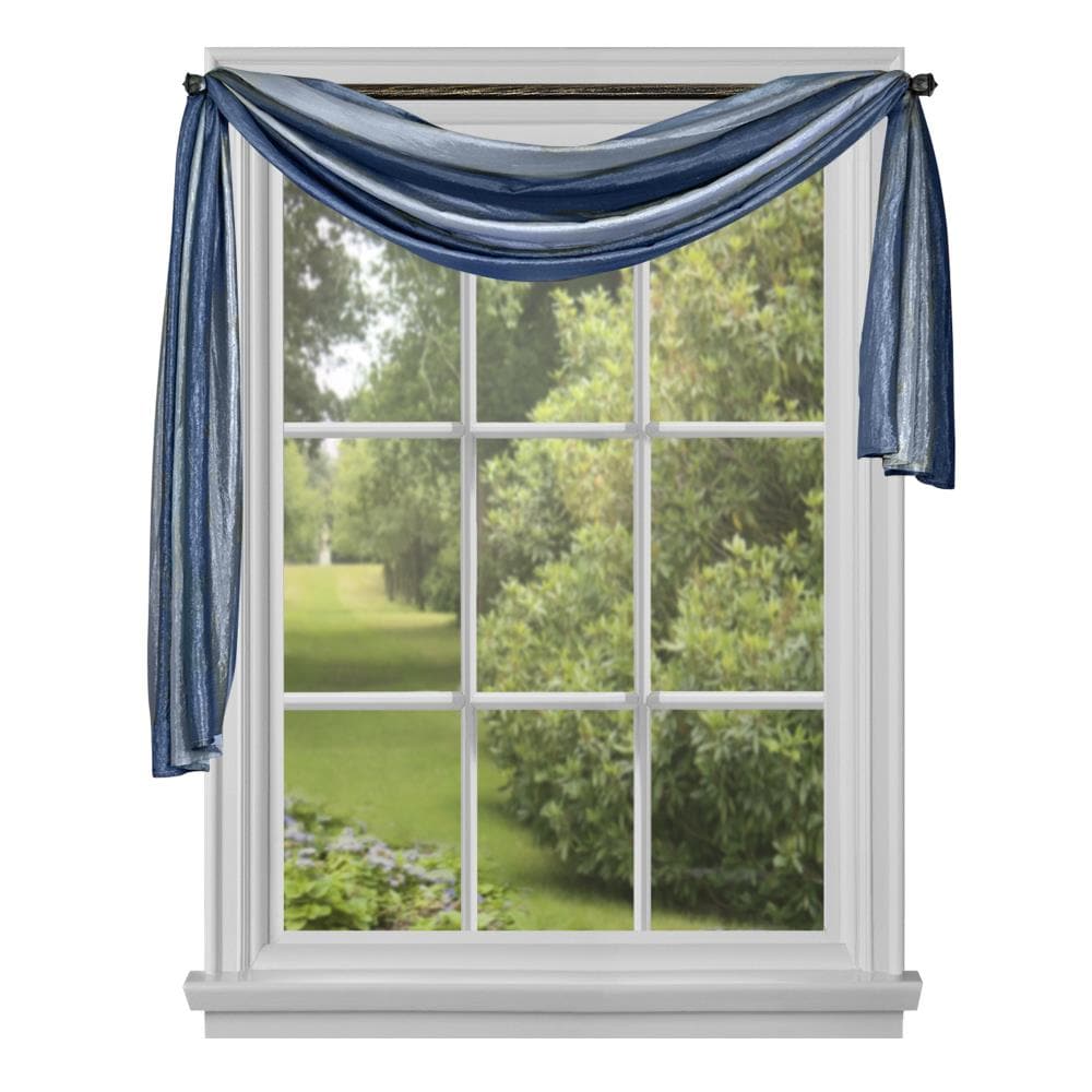 Scarf Panel Blinds Pleated Curtain Curtain Window Covers Polyester Sun Shade LP 