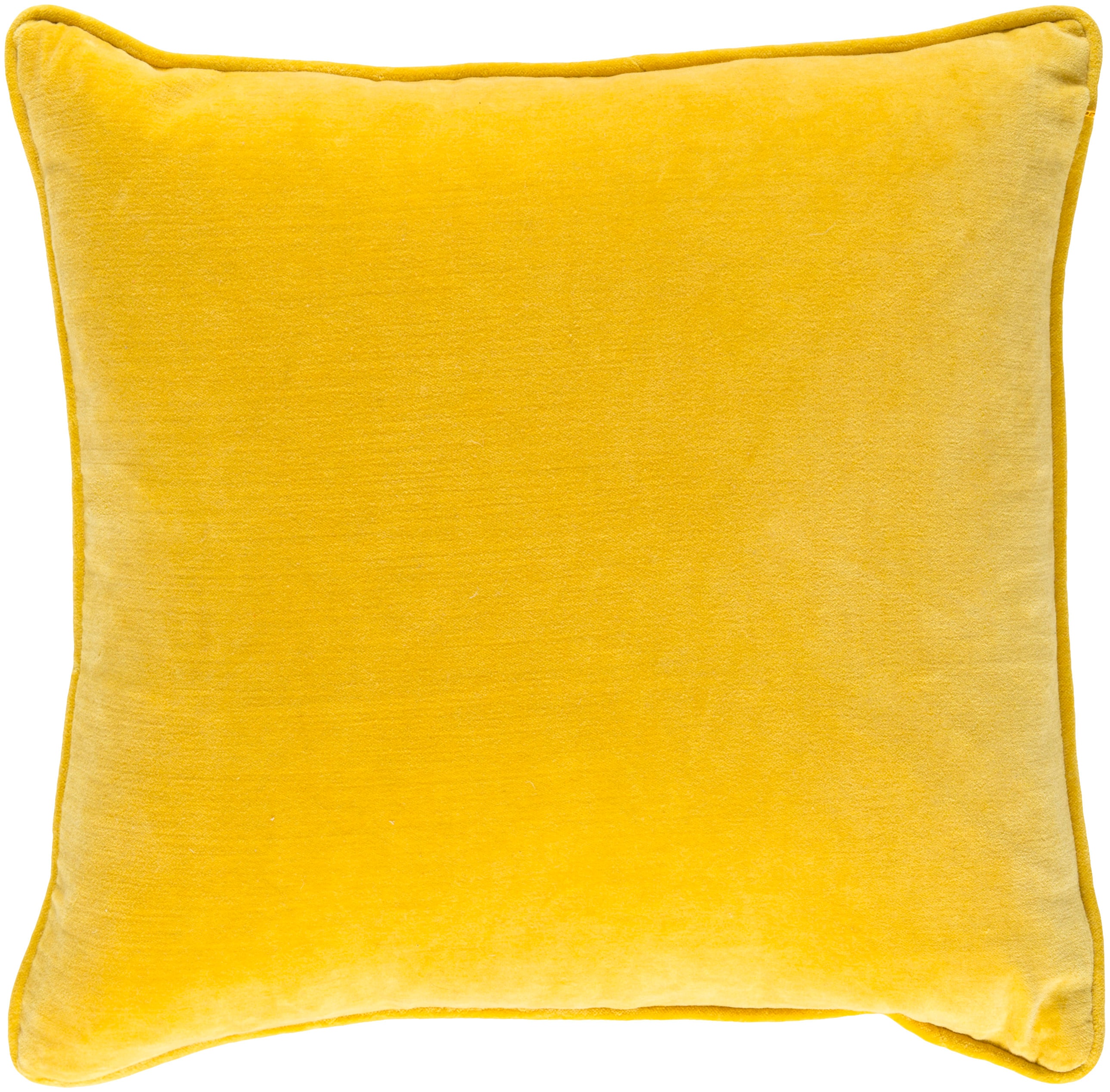 Surya SAFF7202-1818D Safflower 18-in x 18-in Saffron Indoor Decorative Pillow