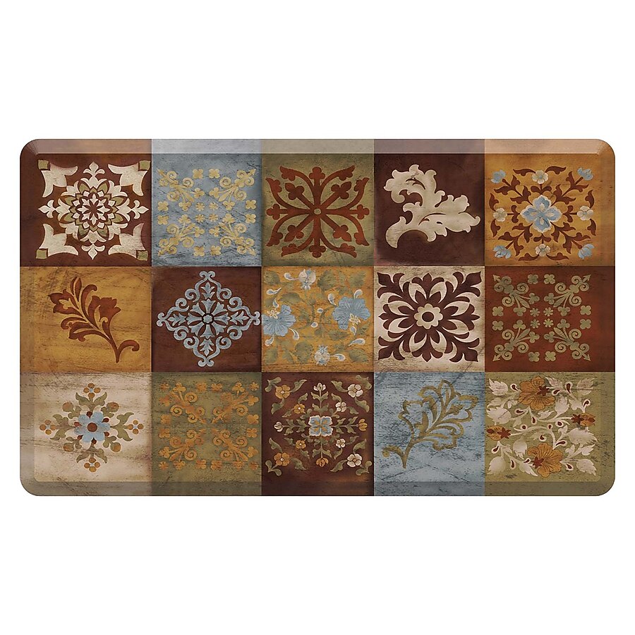 Mohawk Home Anti Fatigue Mats 2-1/2-ft x 1-1/2-ft Brown Rectangular Indoor Anti-Fatigue Mat Mohawk Home Anti Fatigue Mats 2-1/2-ft x 1-1/2-ft Brown Rectangular Indoor Anti-Fatigue Mat