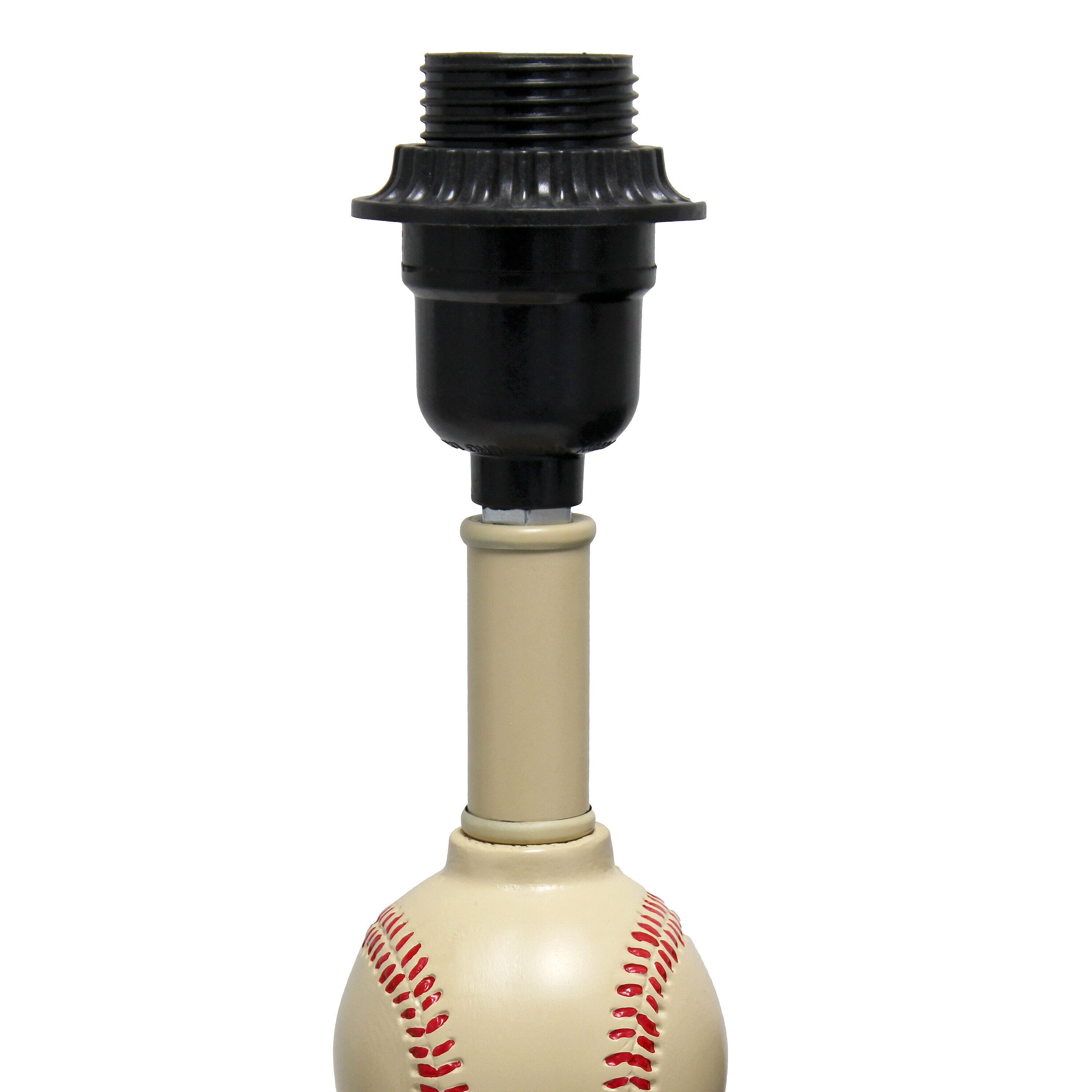 22" White Polyresin Sports Combo Table Lamp for Kids