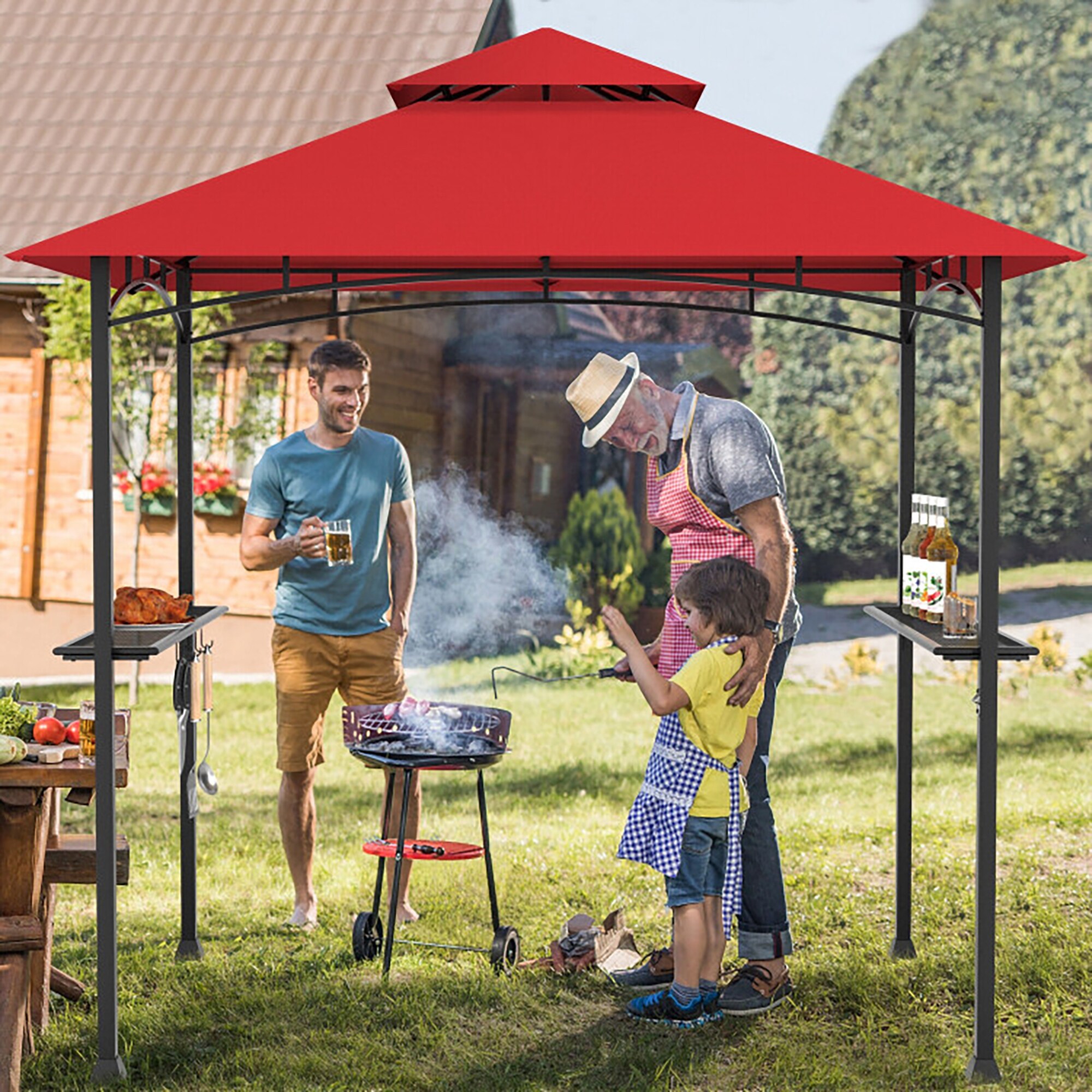 CASAINC WF-W41918150 Wood-Resin-Gazebos - View #2