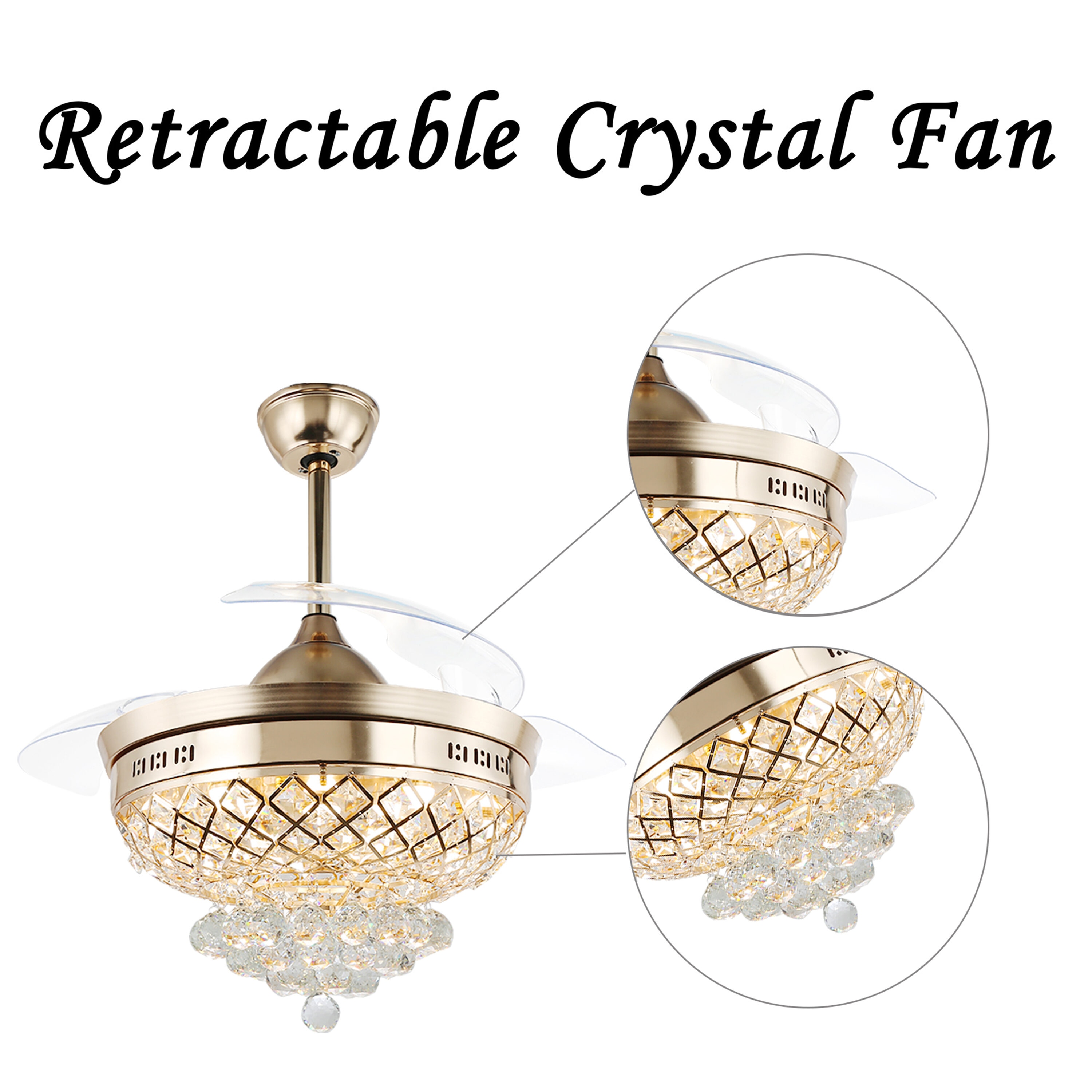 Oaks Decor BD4207-G Ceiling-Fans - View #3