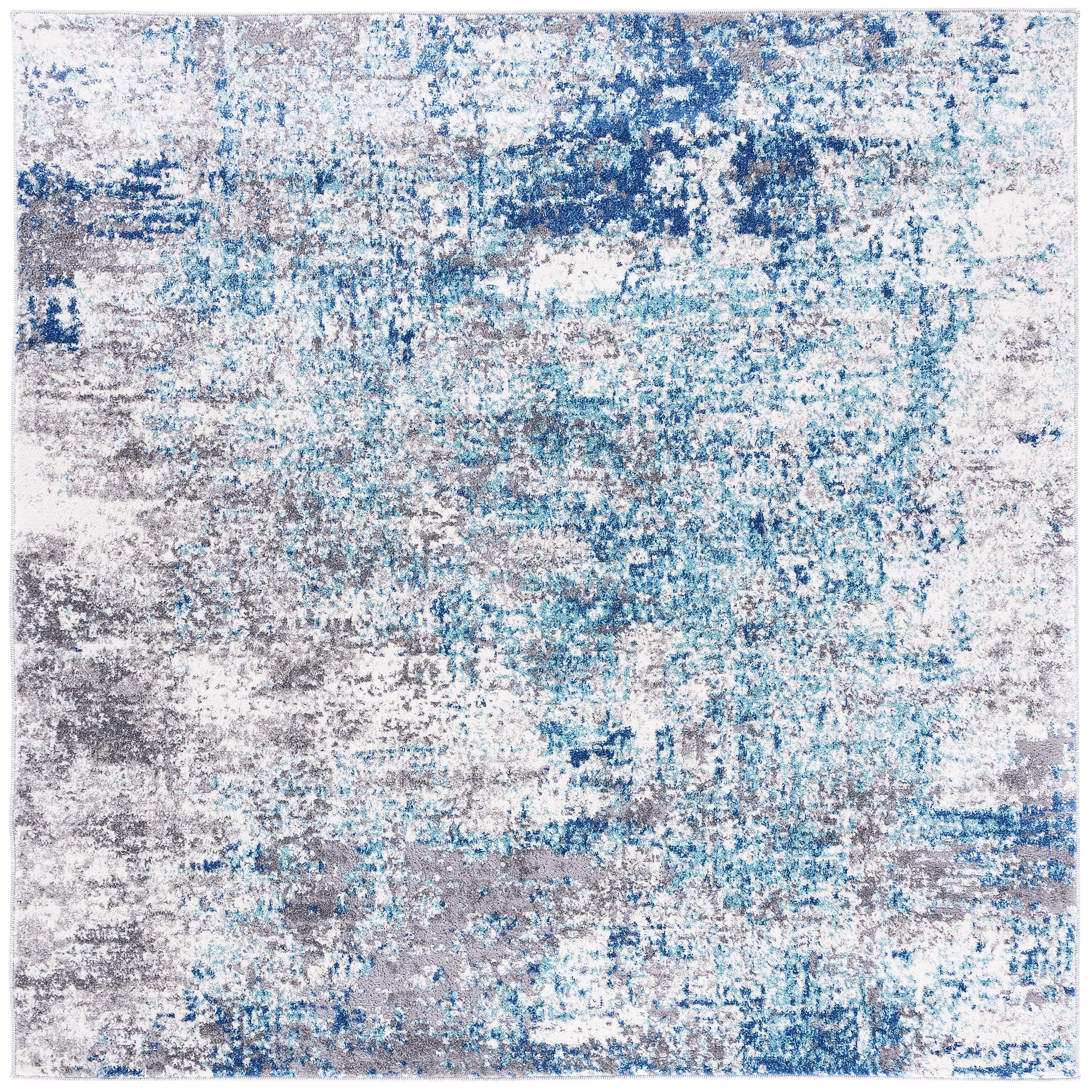 Aston 705M Light Blue/Grey 8 X 8 Area Rug