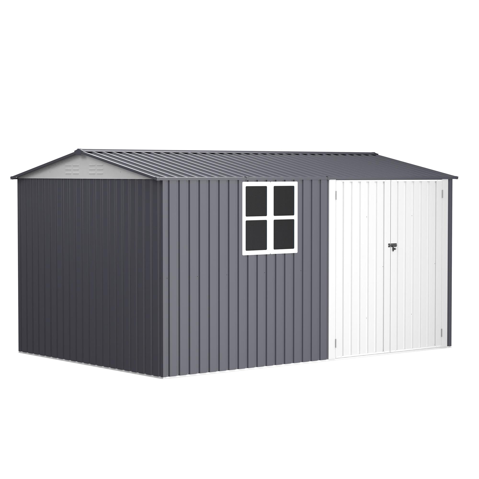 Bayfeve BF-291106-SD 12-Feet x 8-Feet Galvanized steel Storage Shed