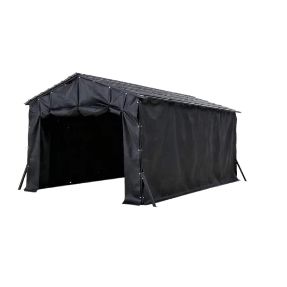 Sunjoy - Black Carport enclosure