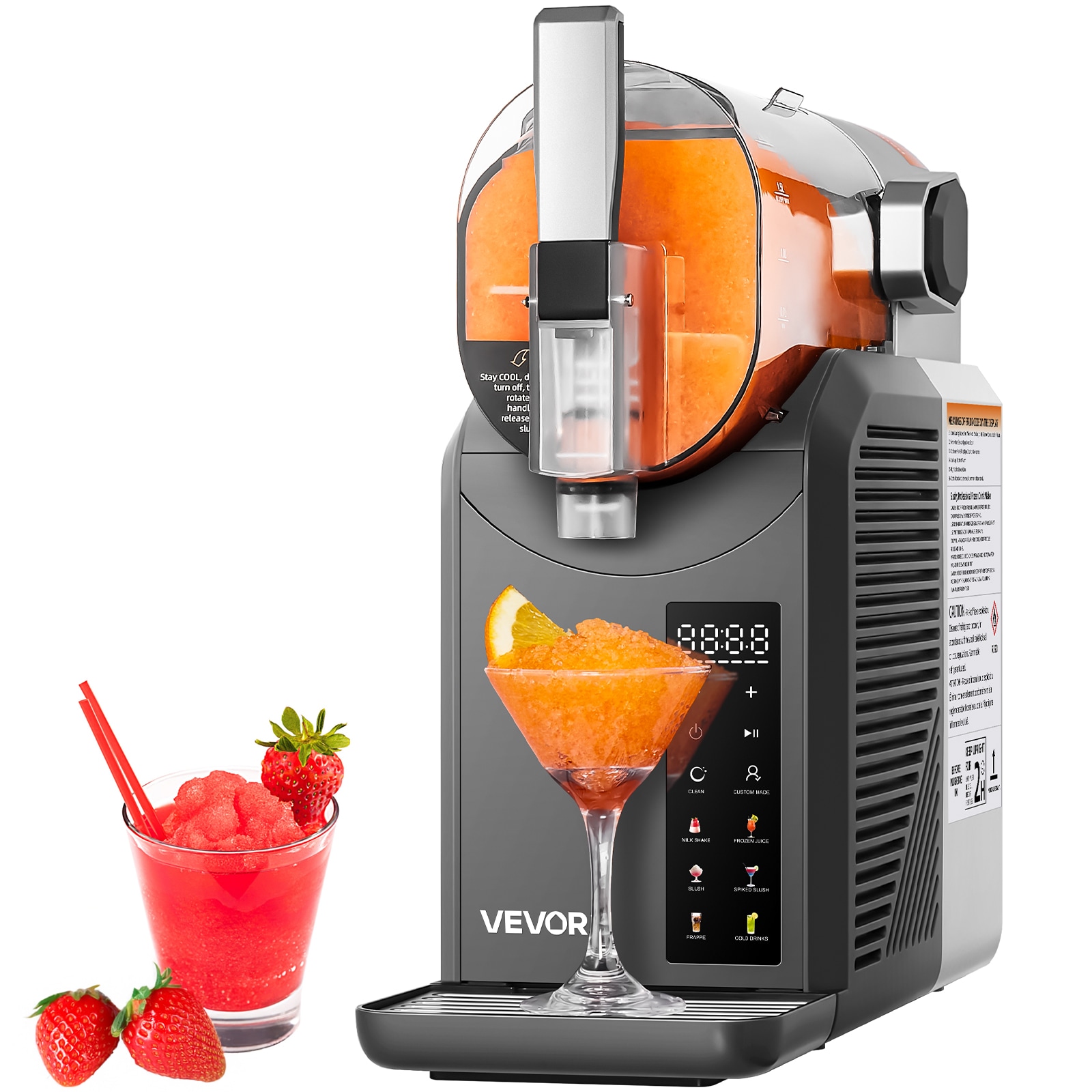 VEVOR DLQZLQ70L110V1QMHV1 2L Slushy Machine Slush drink machine ( 6 Preset Programs )