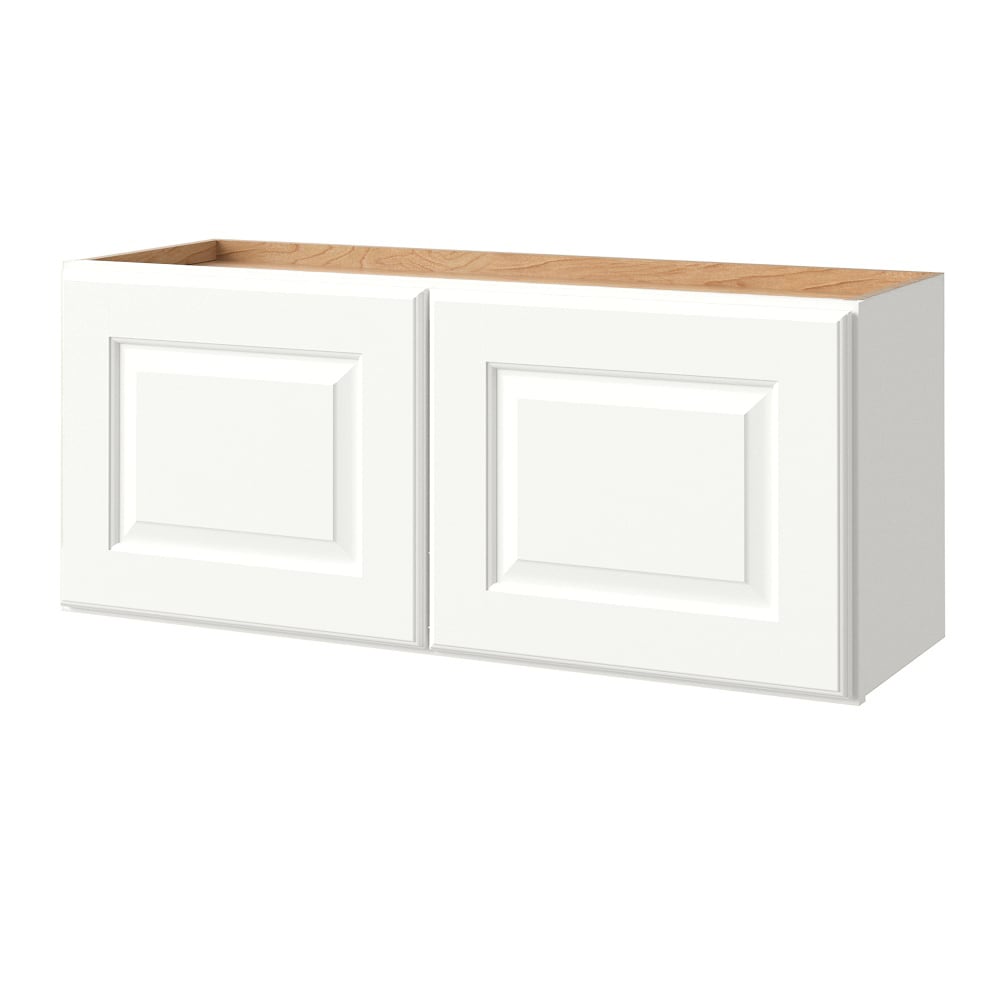 allen + roth 882TS Tilson 36-in W x 15.125-in H x 12-in D Linen Wall Fully assembled Cabinet (Raised Panel Square)