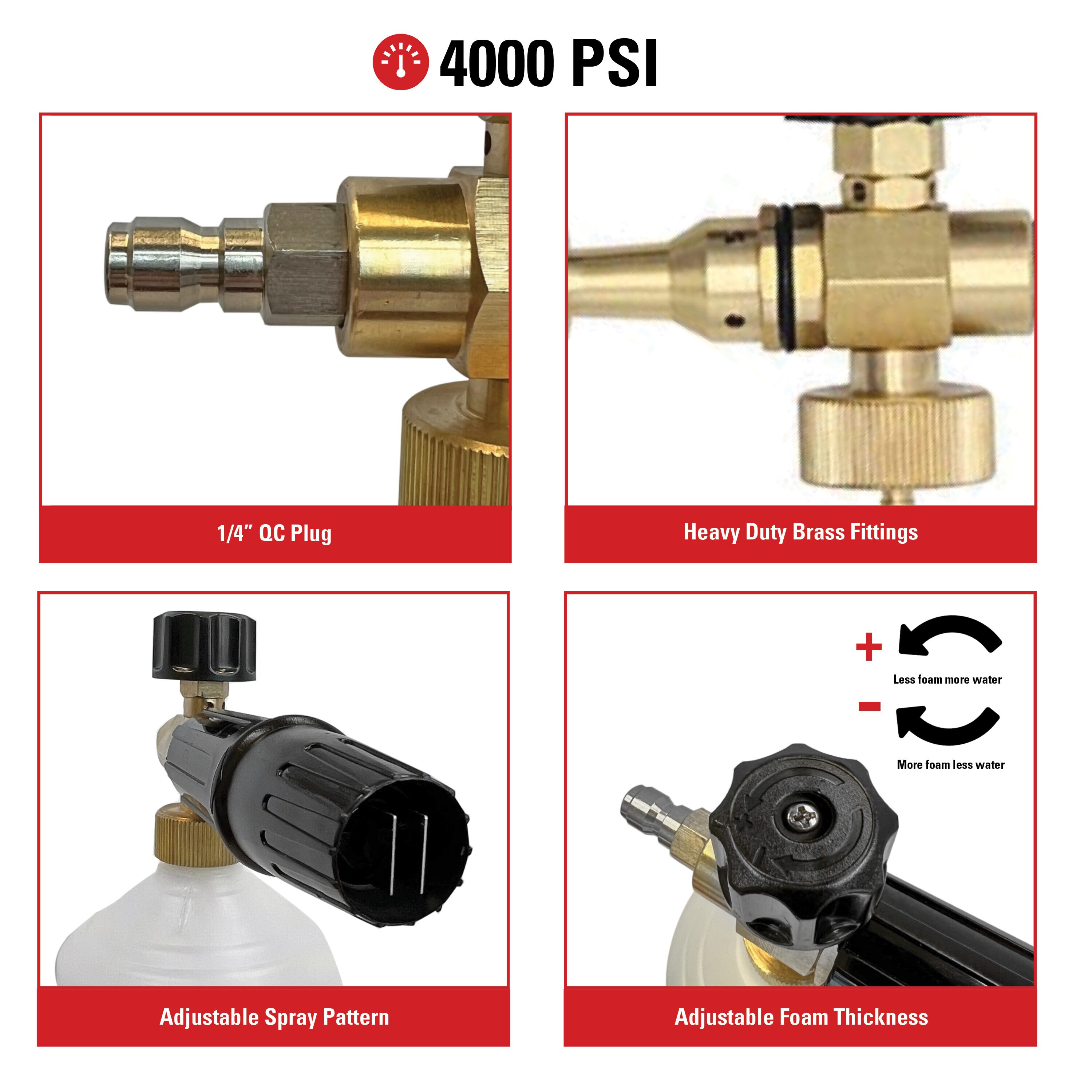 Valley 5000 psi Pressure Washer Snow Foam Cannon - Brownsboro