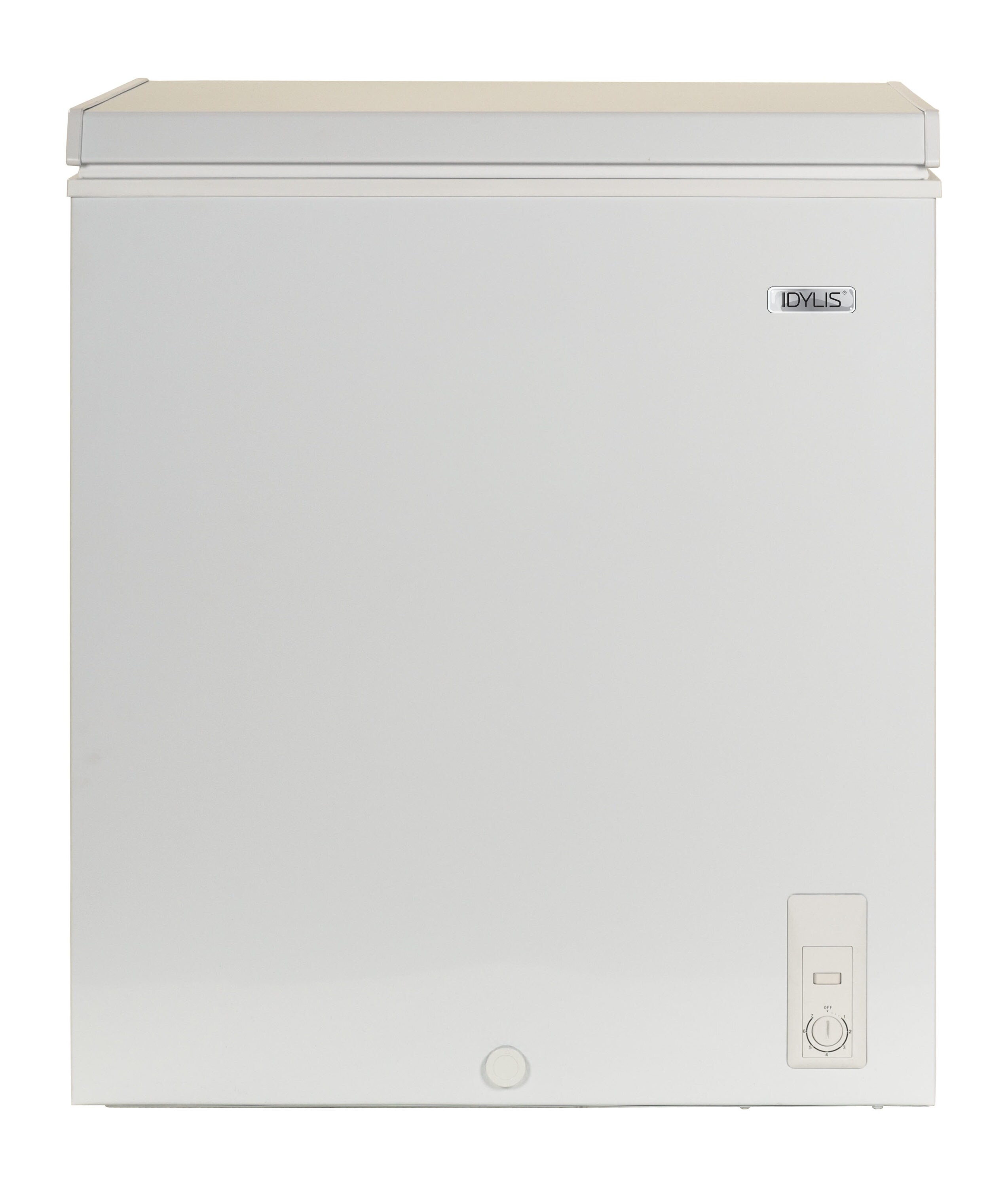 White freeze. Haier hf300wg. Kismile 7.0 Cubic feet Chest Freezer with Removable Basket.