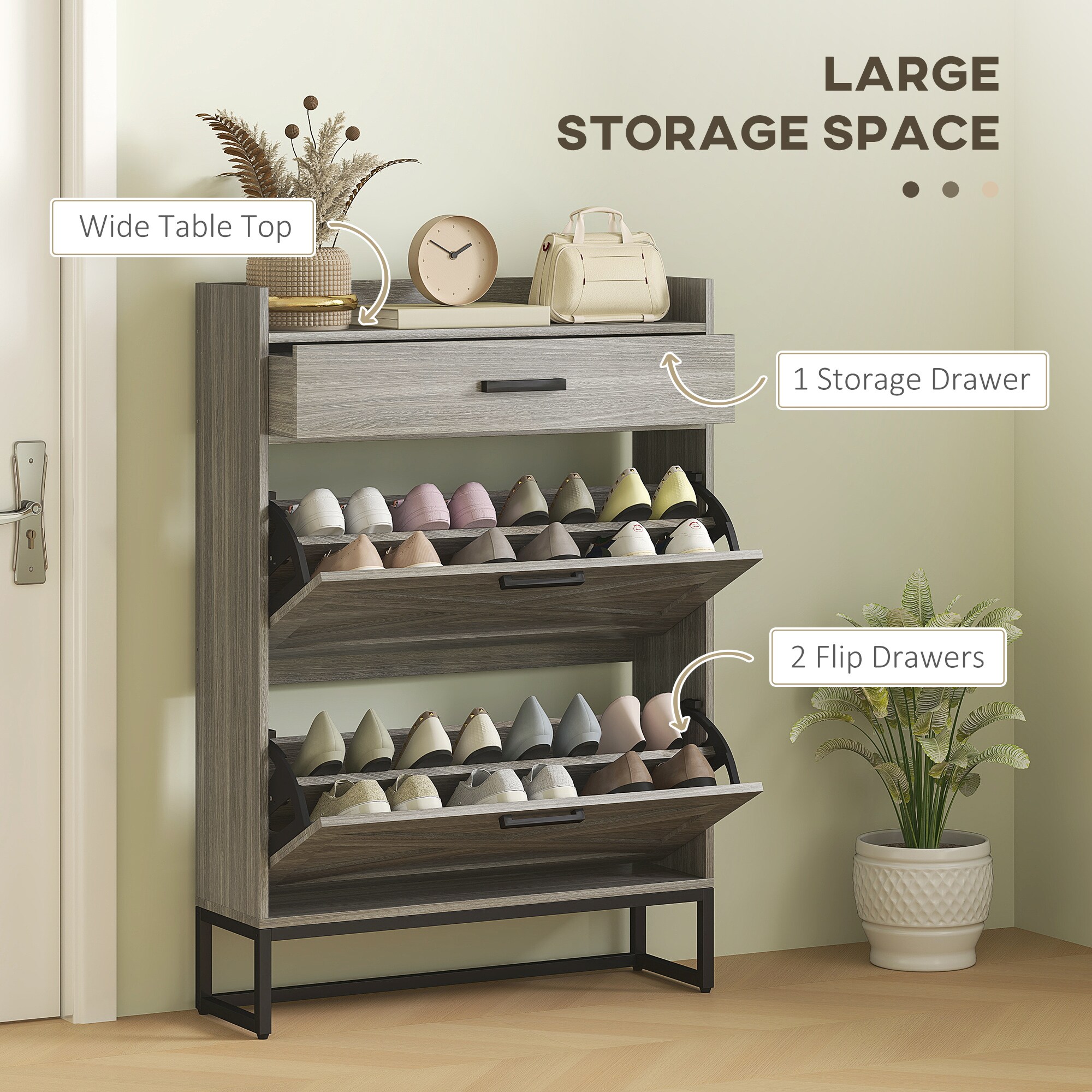 HomCom 837-462V80GY Coatrack-Stands-Pedestals - View #8