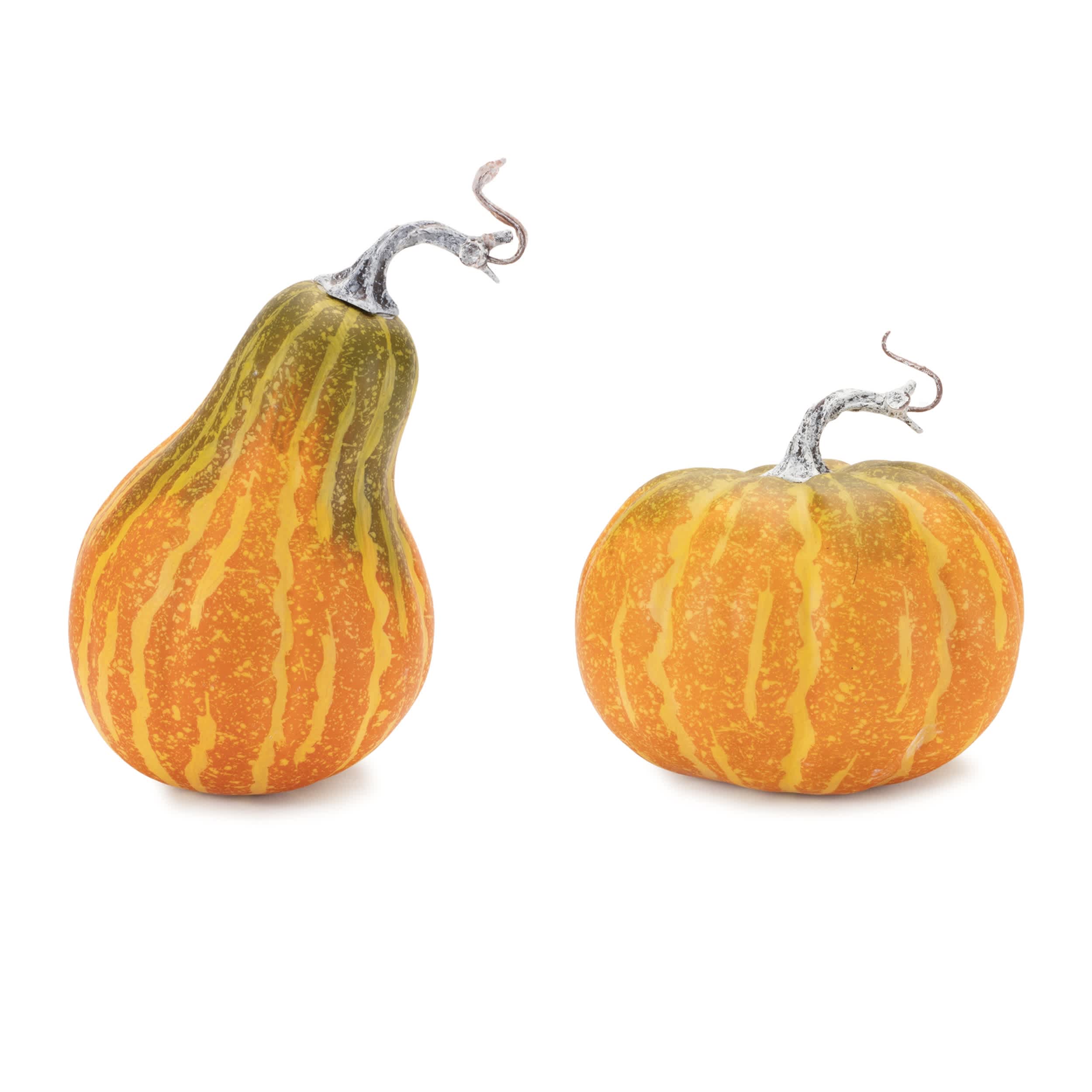 Melrose International 94593DS Foam Pumpkin and Gourd Decor (Set of 2)