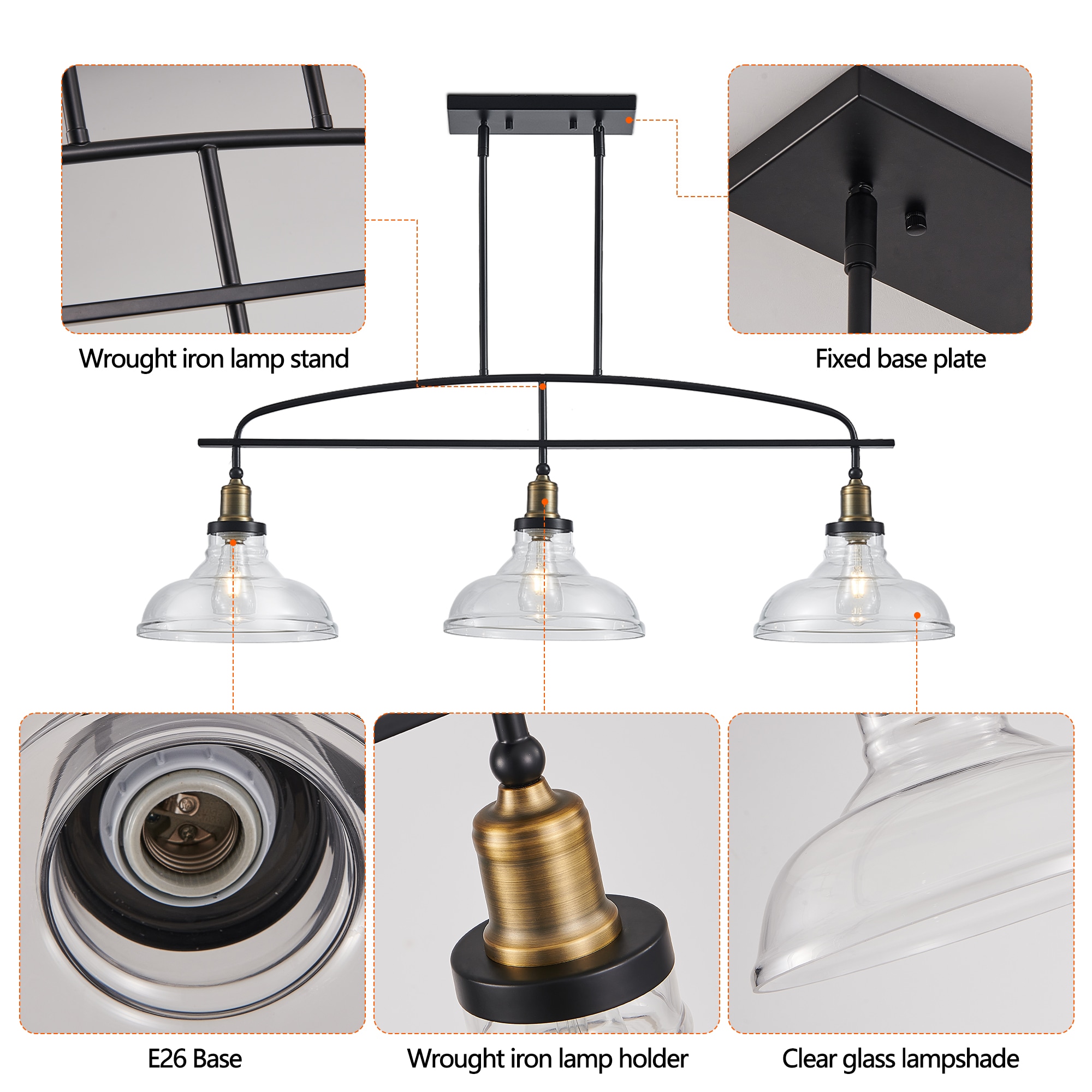 BABOOM BOM-P177244-OR Pendant-Lights - View #7