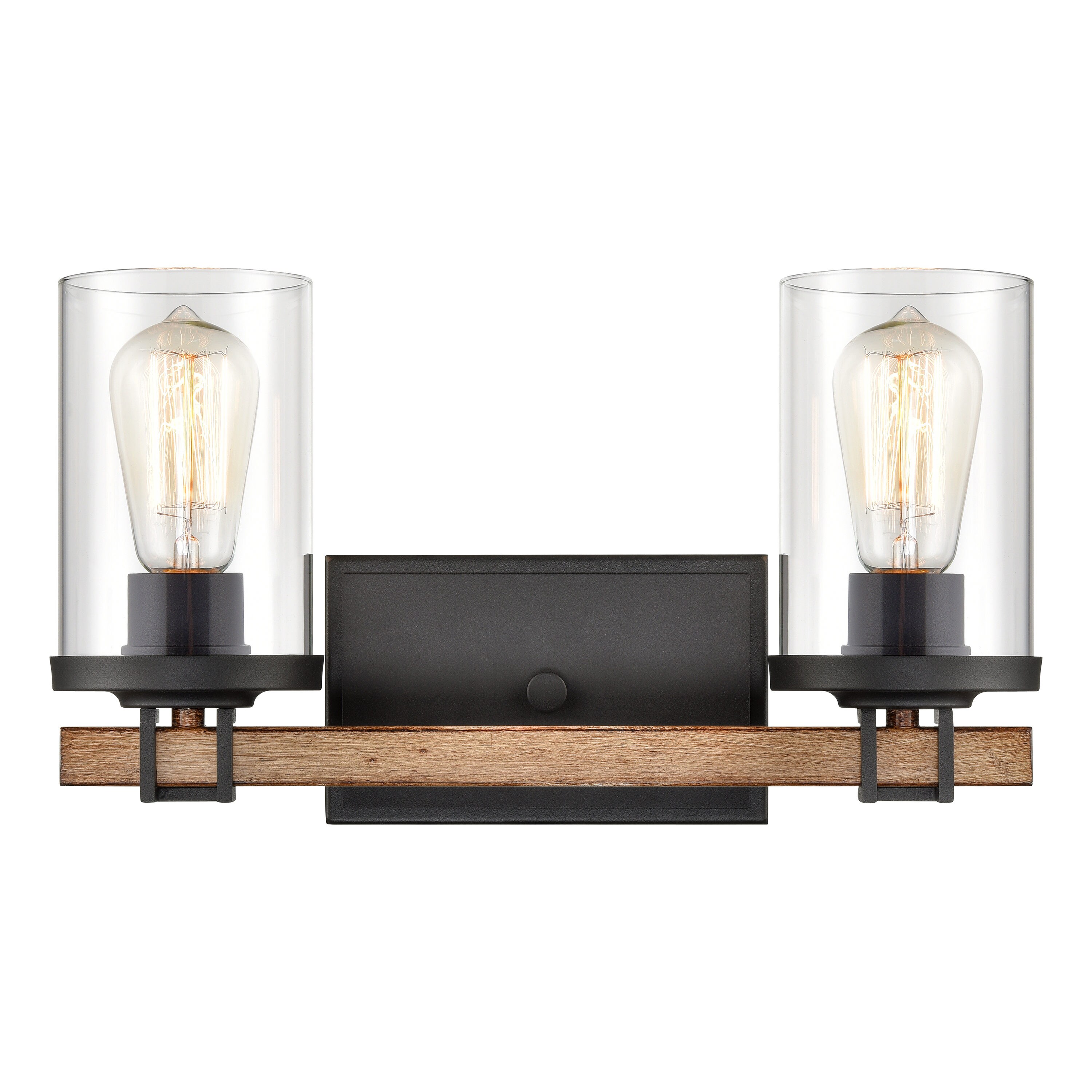 Westmore by ELK Lighting LWVL-220308167 HollywoodBlvd 15-in 2-Light Charcoal LED Transitional Vanity Light