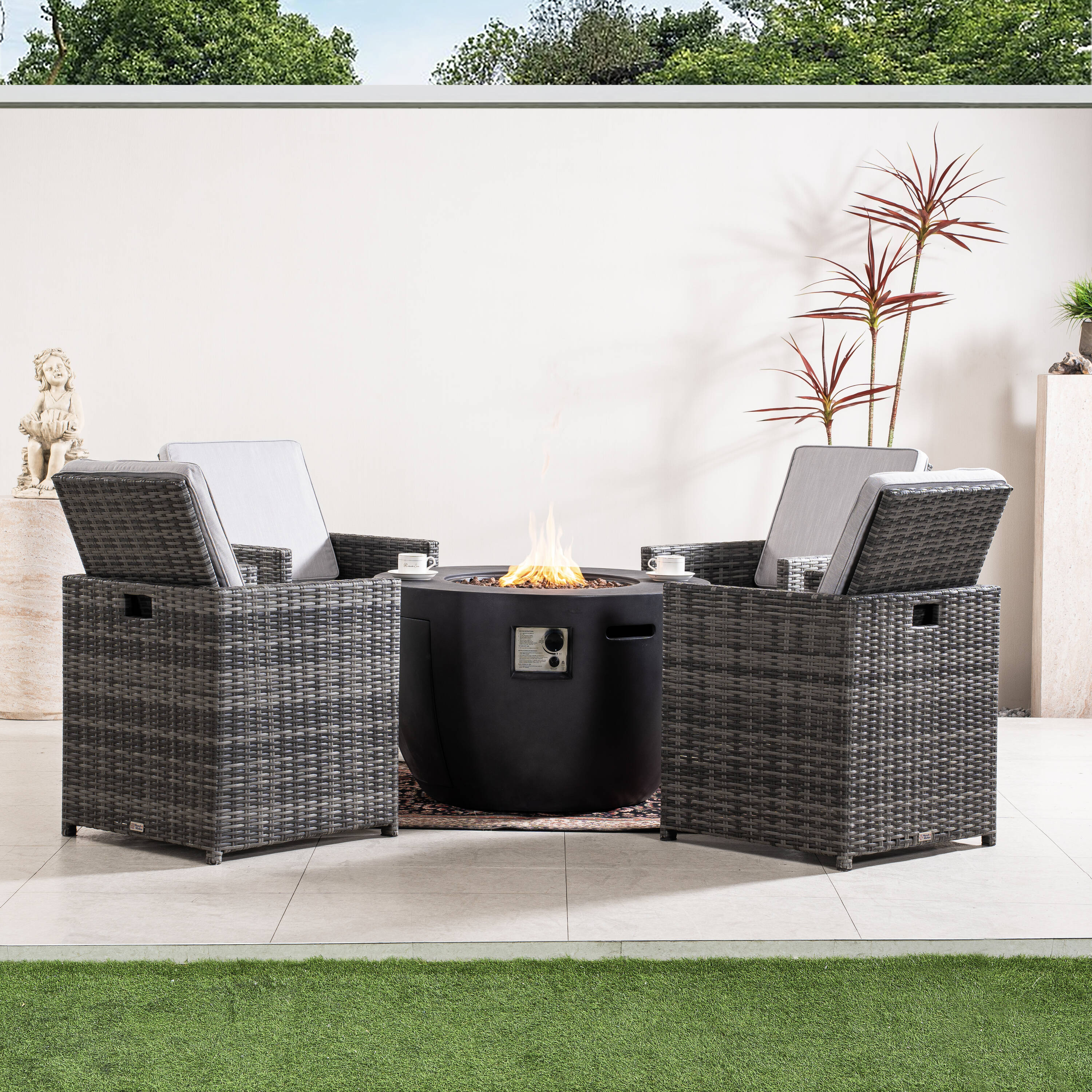 Direct Wicker DWG-2160DG3234G Patio-Conversation-Sets - View #3