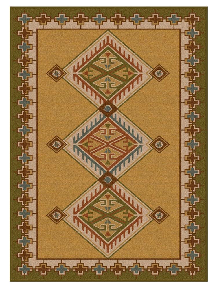 American Dakota Ancestry Area Rug - Green 3 x 4