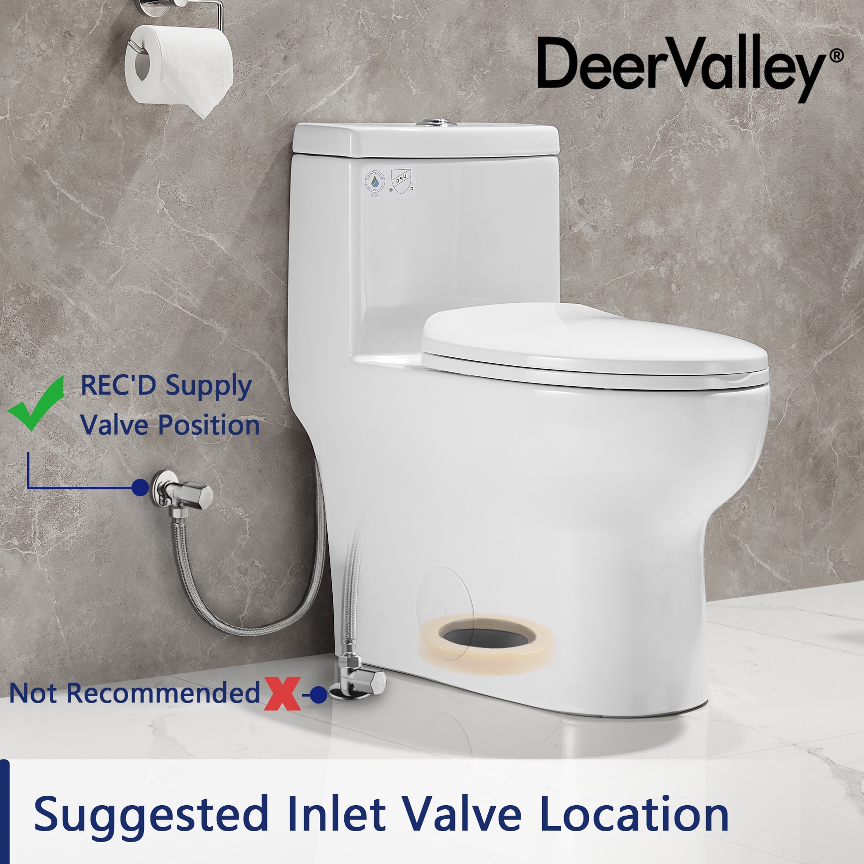 White Ceramic Elongated Dual Flush Floor Mounted Toilet