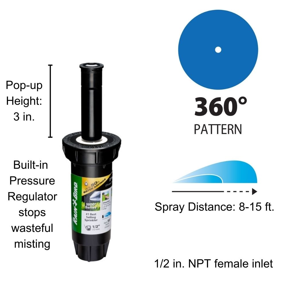 Rain Bird 1803FDSPRS Underground-Sprinklers - View #2