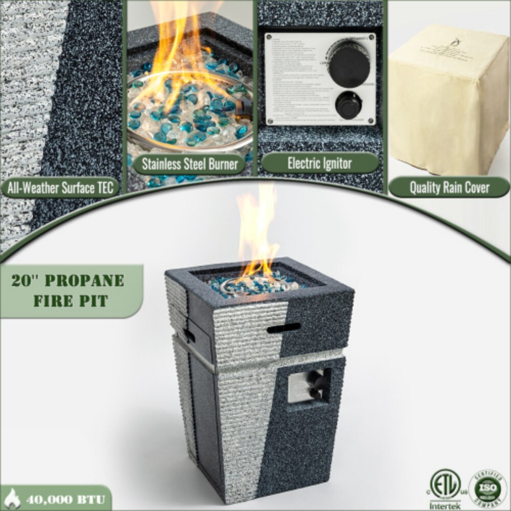 Poly furniture W85343018 Outdoor-Gas-Firepits - View #14