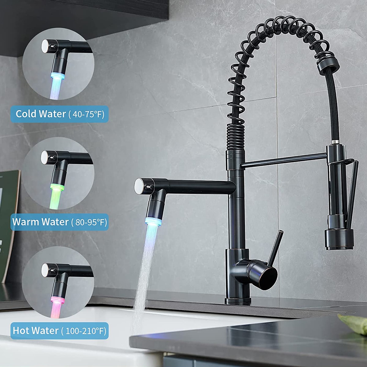 Fapully FA-B-1006ORB-LED Kitchen-Faucets - View #2
