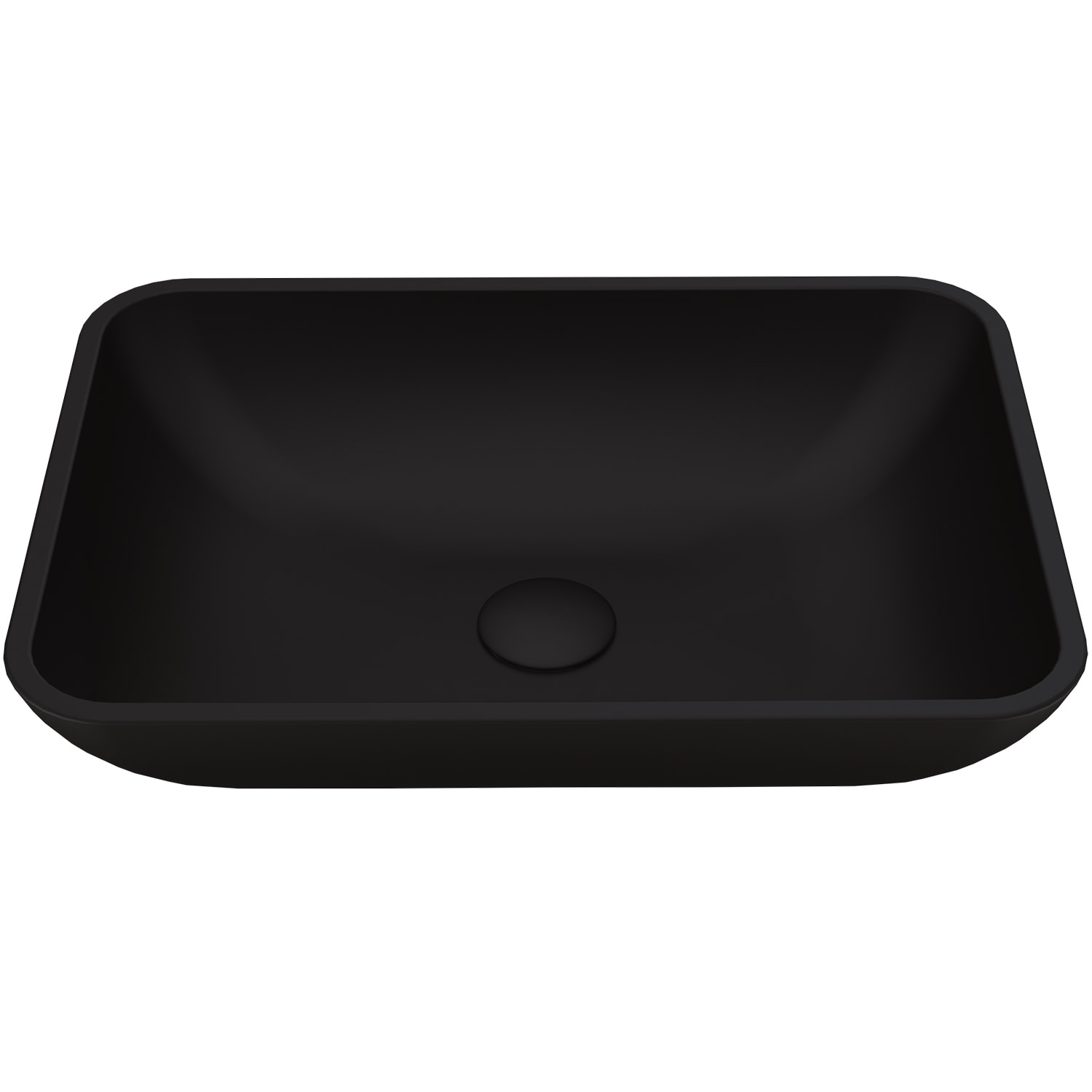 VIGO VG07110 Sottile Glass Vessel Rectangular Modern MatteShell Bathroom Sink ( 18-in x 13-in )