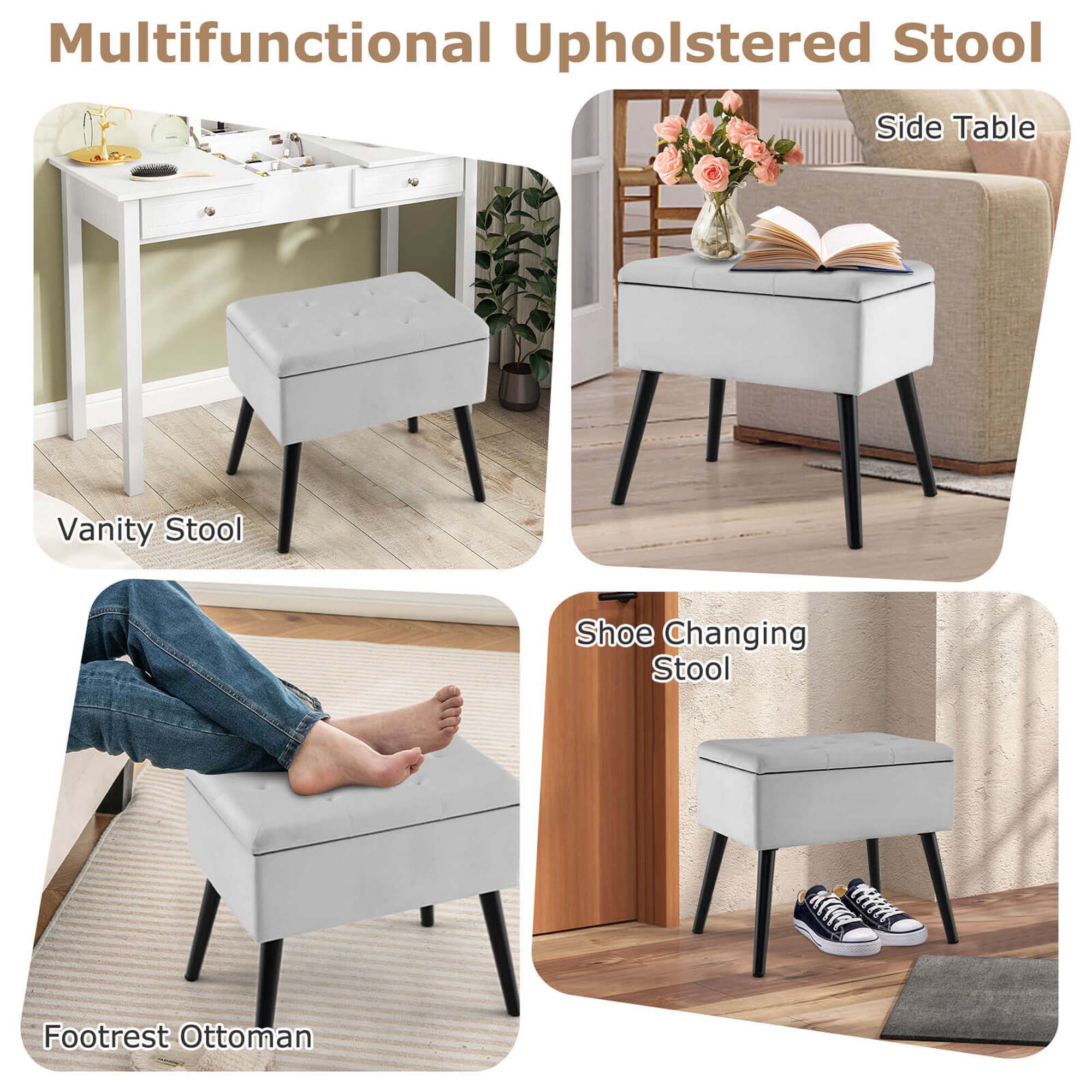 Costway HCST03468 Vanity-Stools - View #3