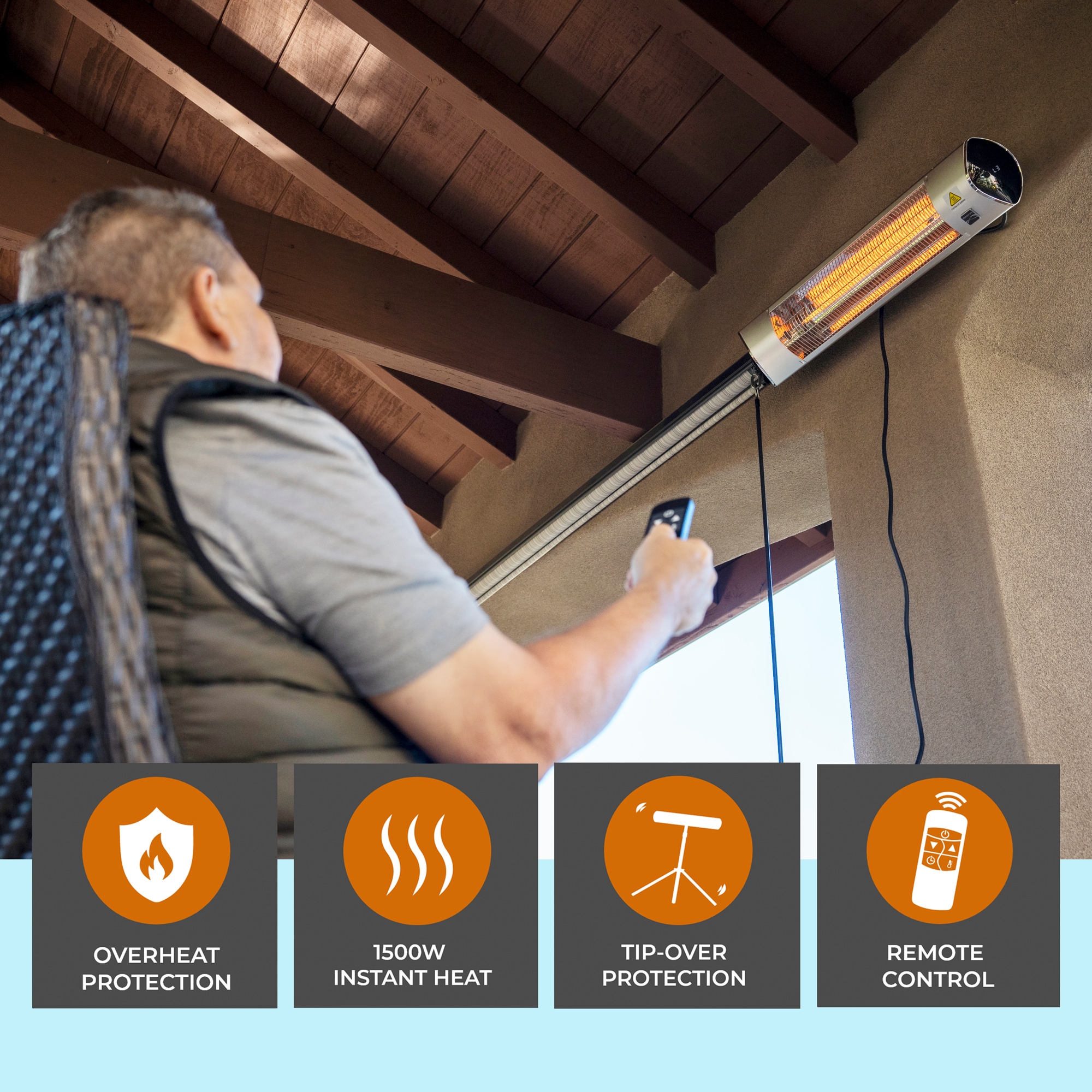 Kenmore KH-7E01-SSTP Outdoor-Electric-Patio-Heaters - View #3
