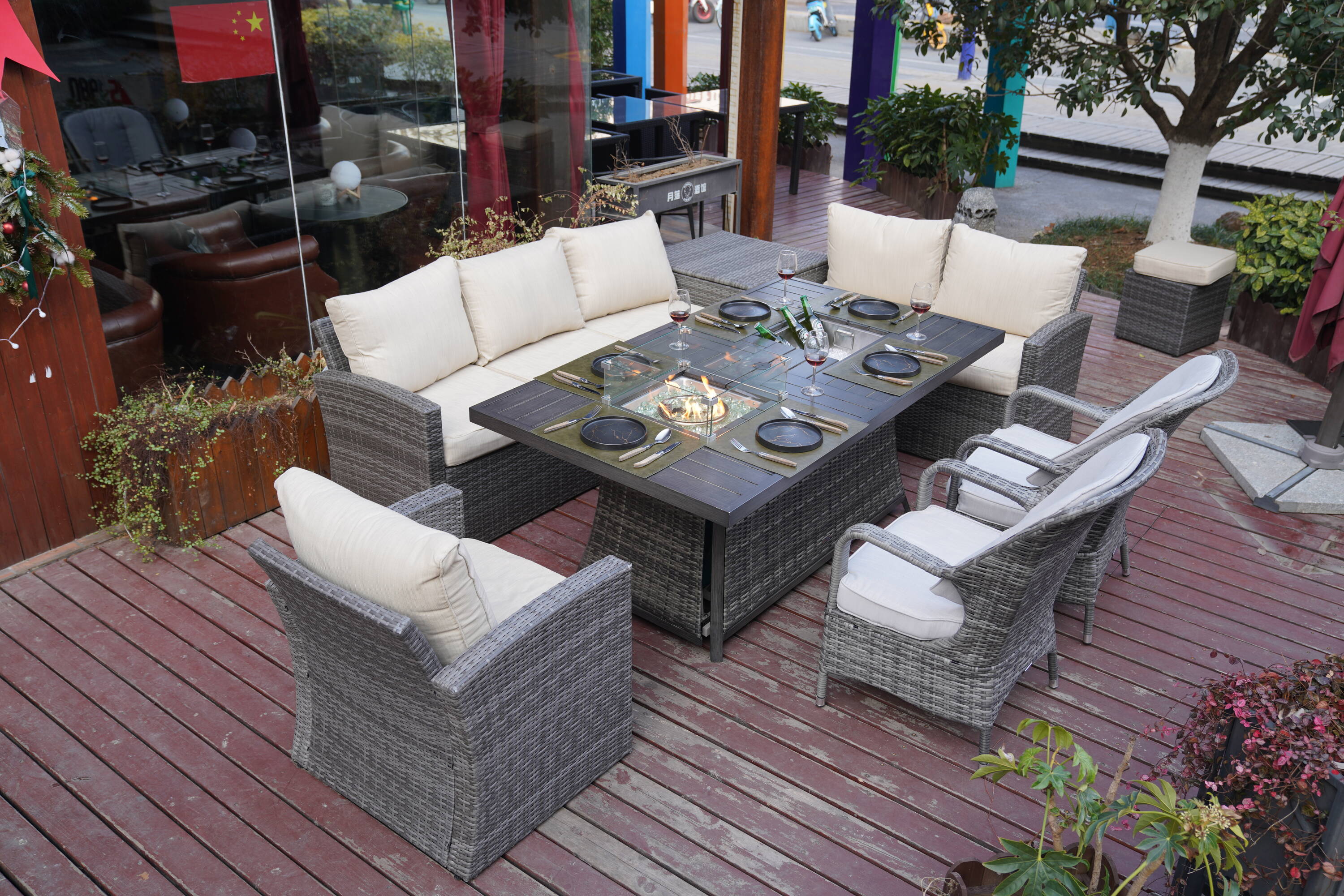 Direct Wicker DWG-1403B06FI009-G Patio-Dining-Sets - View #5