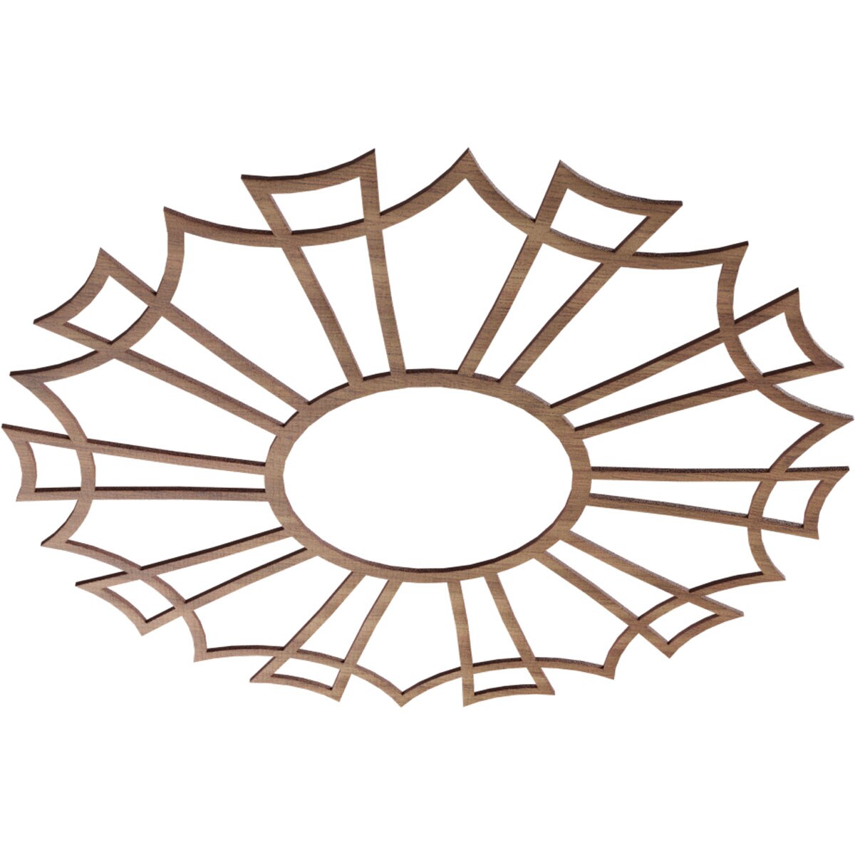 Ekena Millwork CMWP34X34X0250AUWA Ceiling-Medallions - View #2