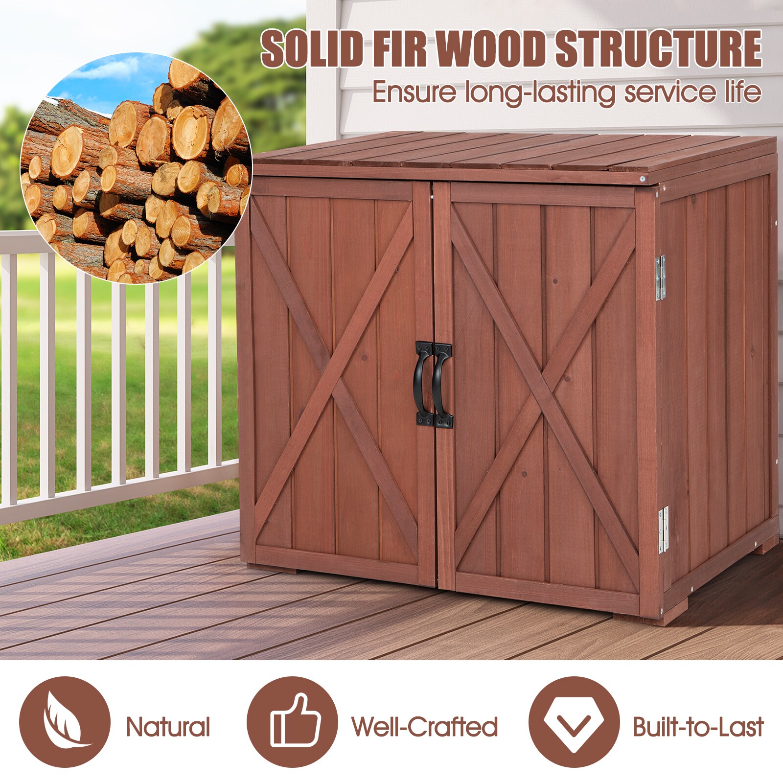 WELLFOR AY-44CFSS Wood-Storage-Buildings - View #8