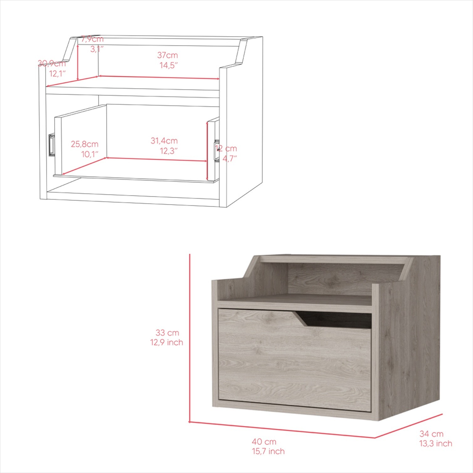 SunJet Z74CVQD49QL9 nightstands - View #7