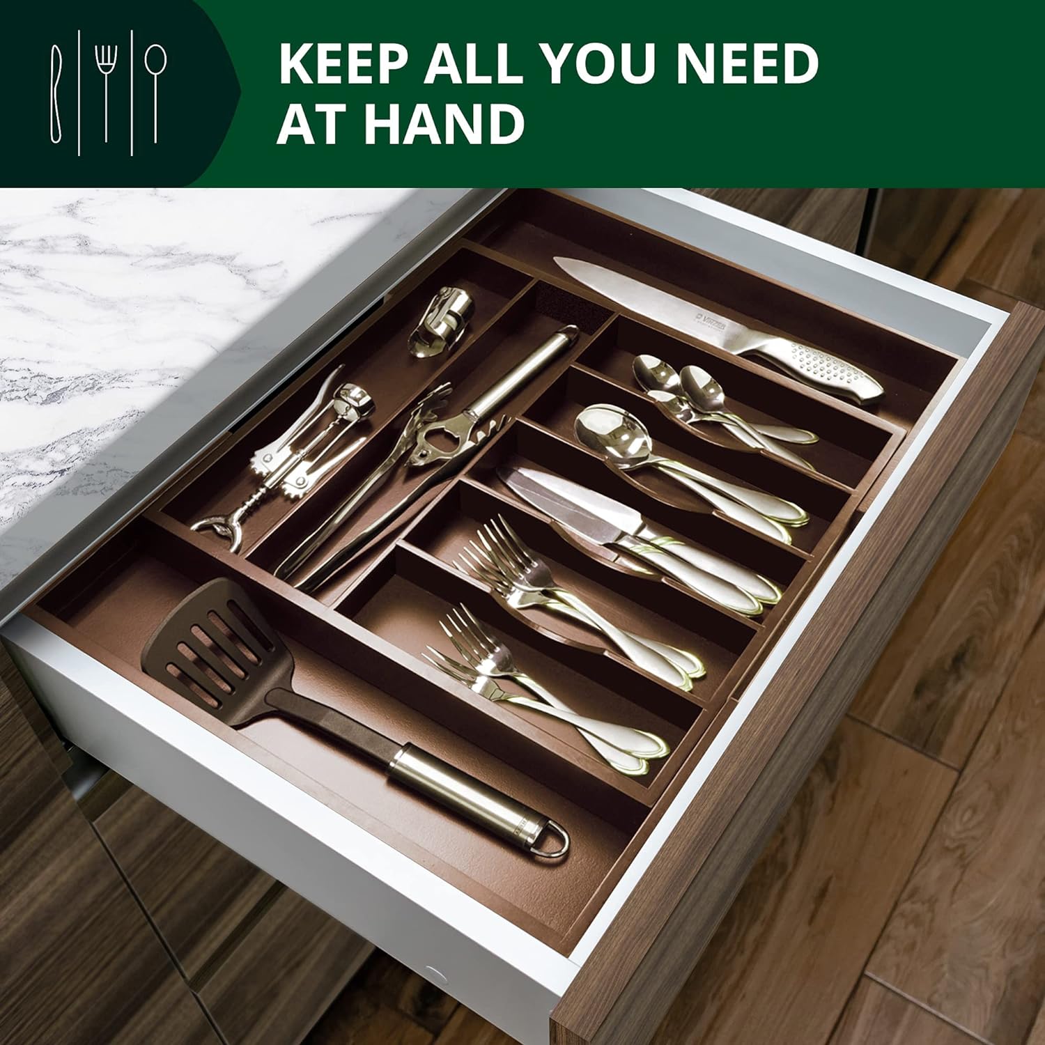 ROYAL CRAFT WOOD RCWKITDRAW-BRW Drawer-Organizers - View #4