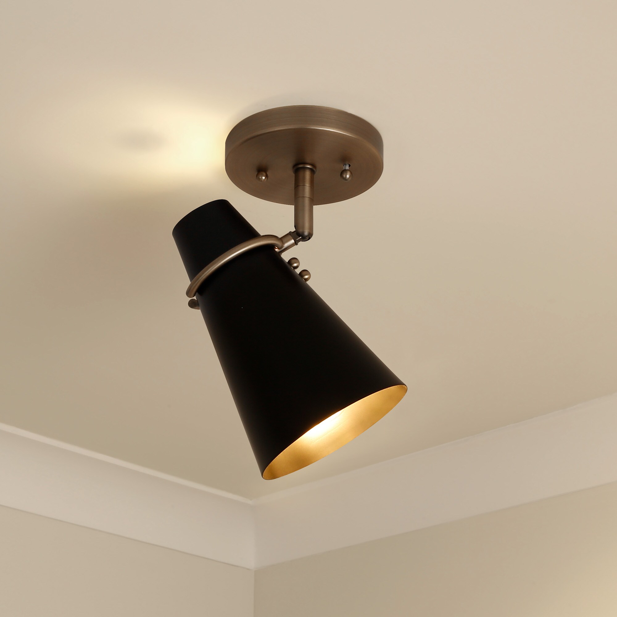 Golden Lighting 2122-SF MBS-BLK flushmounts - View #6
