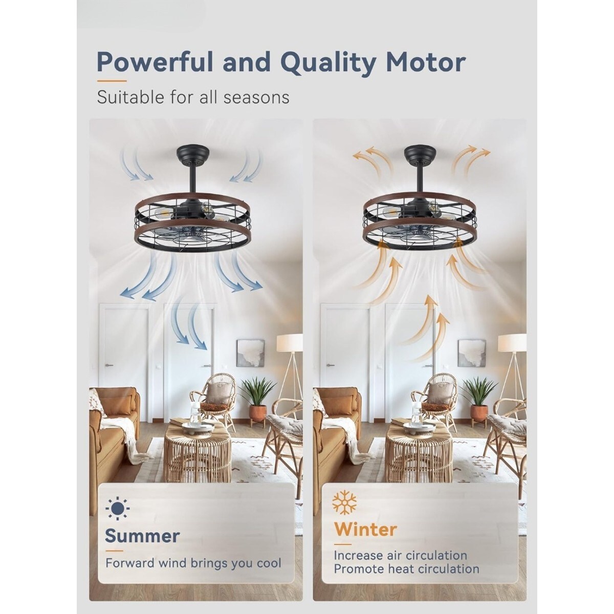 HEKCUIX LULIN-9F74BA Ceiling-Fans - View #3