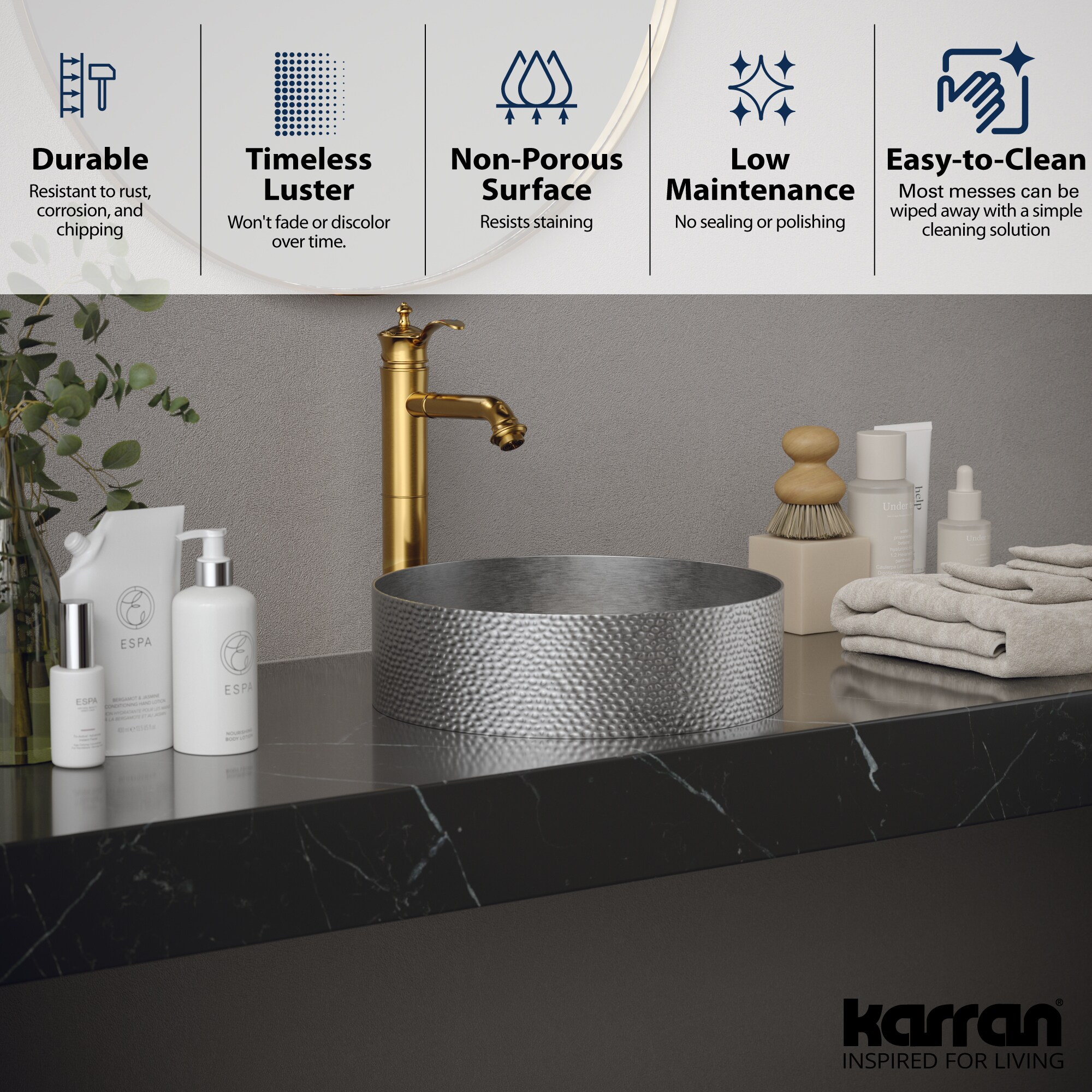 Karran CCV100SS Bath-Sink - View #5