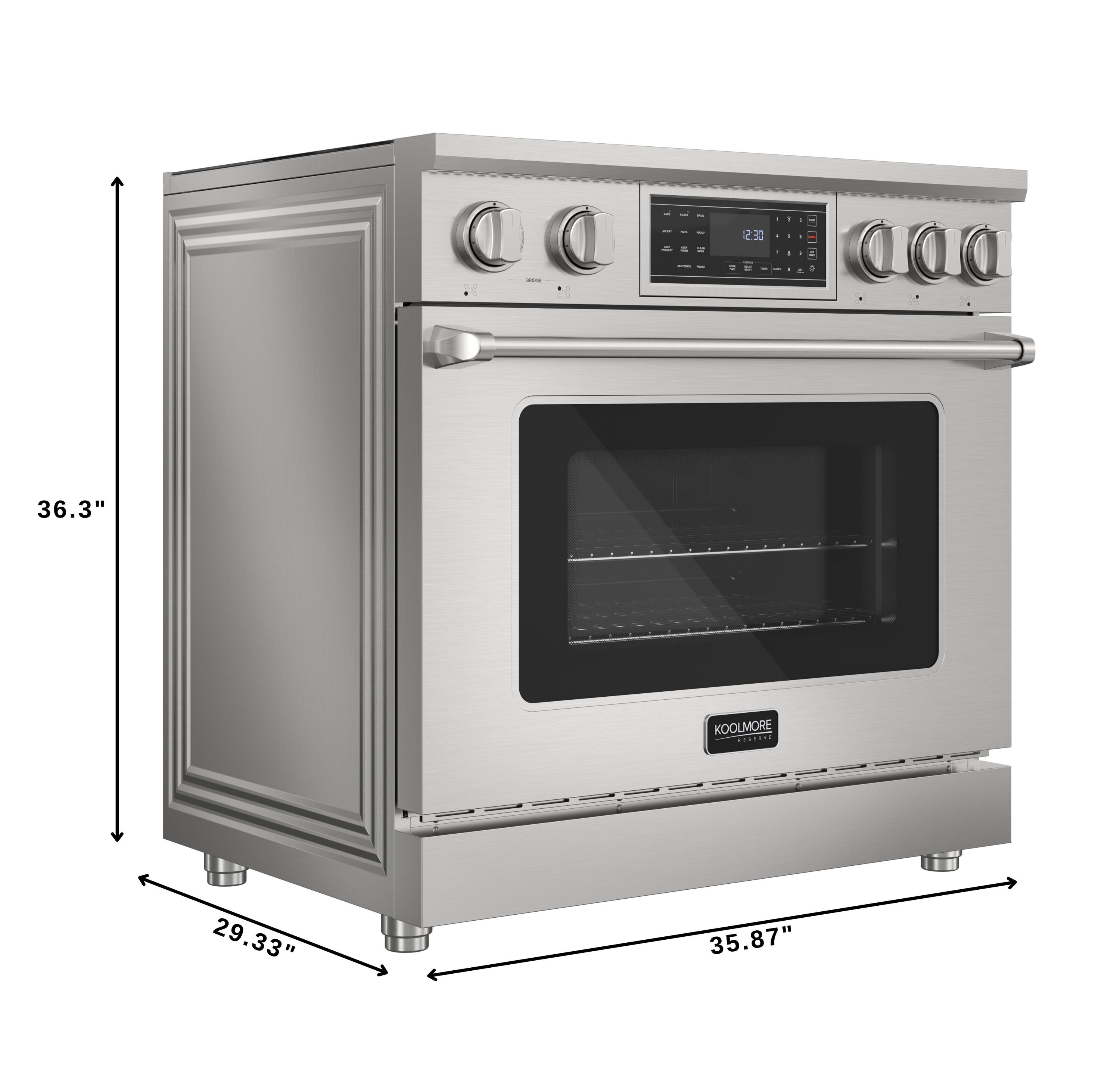 KoolMore LOW-KM-IPR-36TP-SS Freestanding-Electric-Ranges - View #8