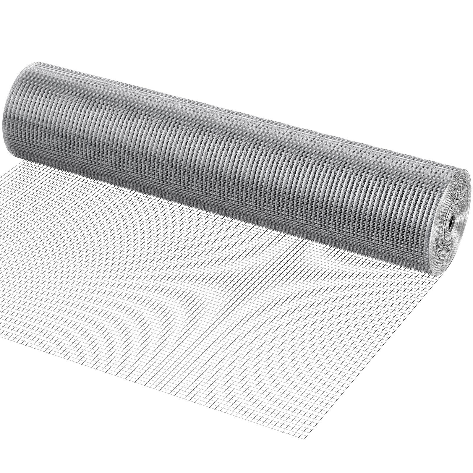 GIVIMO - Hardware Cloth Wire Mesh Roll 48 in x 100 ft 19 Gauge Hot Dipped Galvanized 1/2 in Mesh