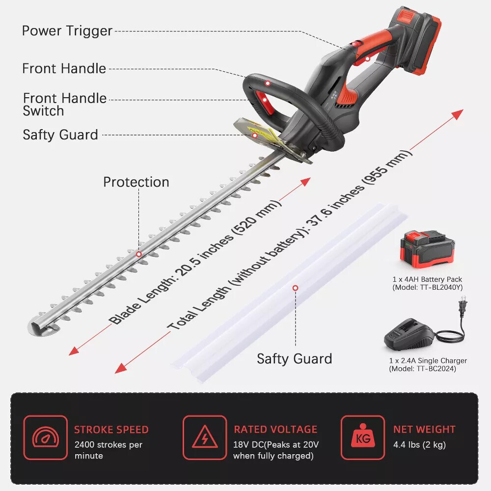 SUGIFT LJMLWSU002 Cordless-Hedge-Trimmers - View #2