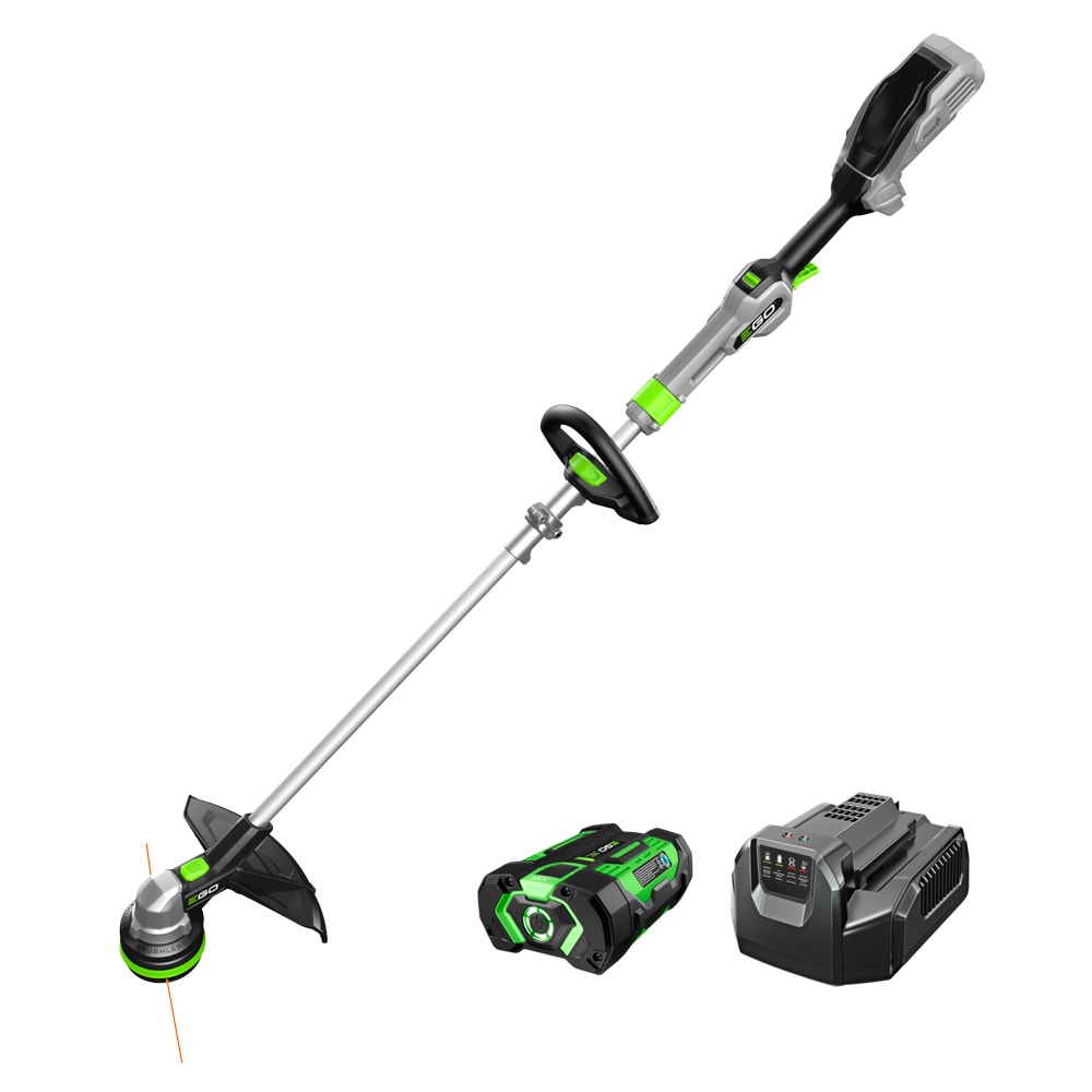 EGO ST1511T POWERLOAD 56-volt 15-in Telescopic Shaft Battery String Trimmer 2.5 Ah (Battery Included) (Charger Included)