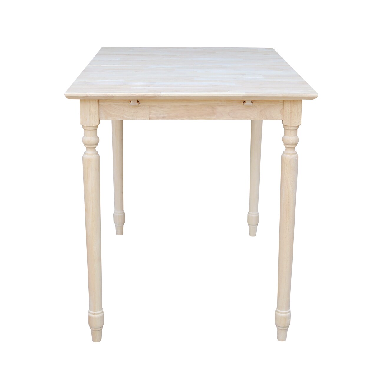 Rustic Solid Wood Extendable Counter Height Dining Table