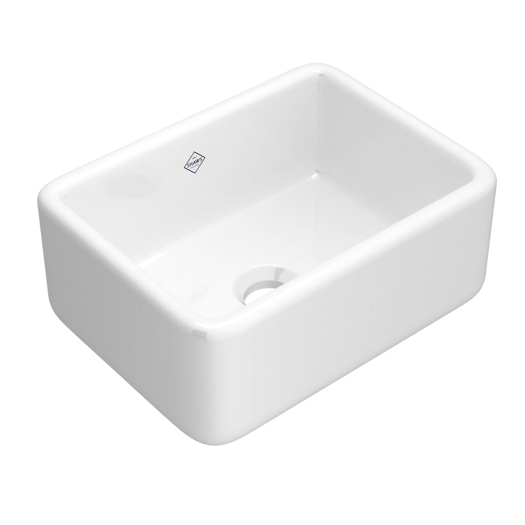 Rohl Allia Undermount Fireclay 31-Inch Single Bowl Kitchen Sink in Biscuit