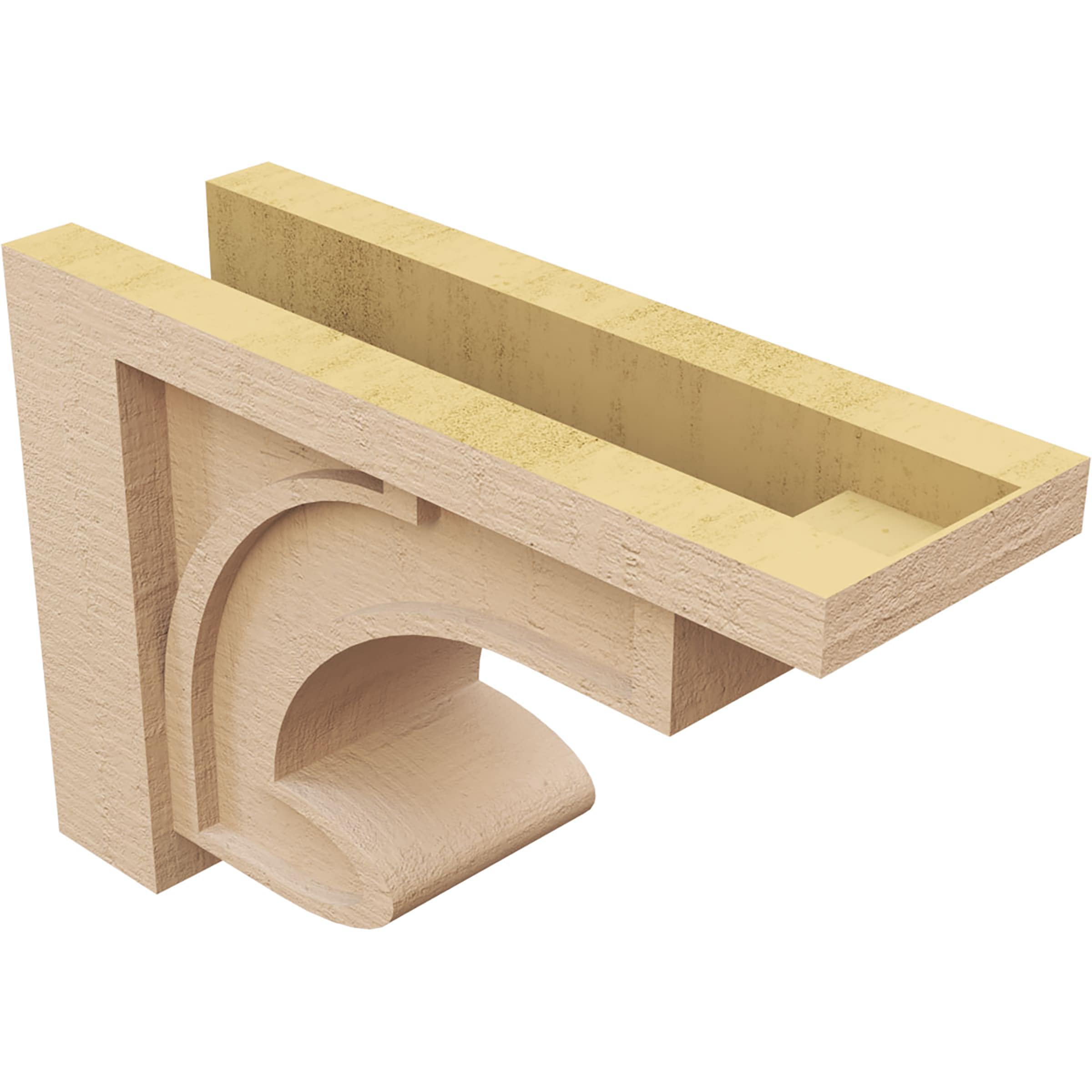 Ekena Millwork CORU06X18X12ALMRCPR corbels - View #5