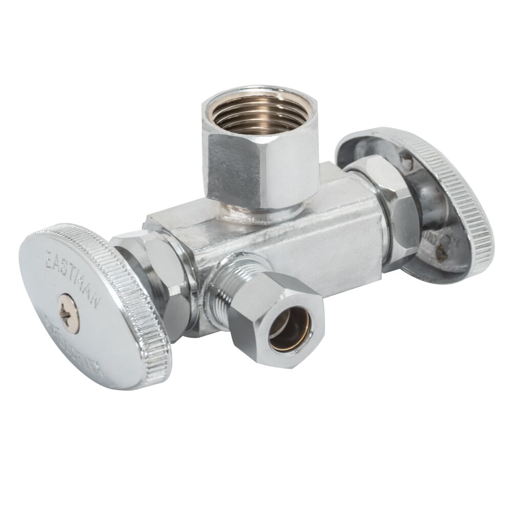 Dial 1/4-in Fip Brass Multi Turn Stop Angle Valve in the Shut-Off Valves  department at